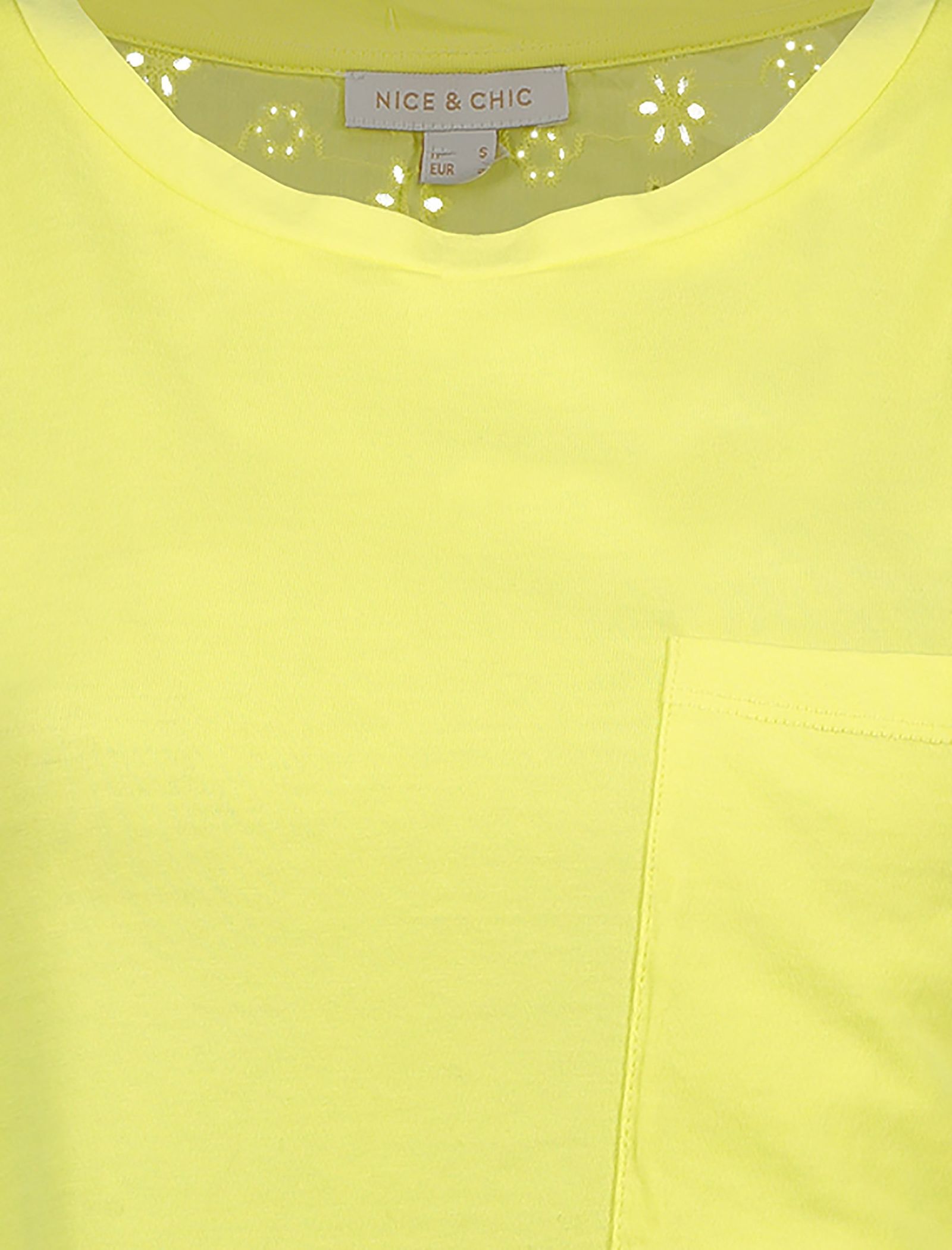 تی شرت یقه گرد زنانه - یوپیم - زرد - 5