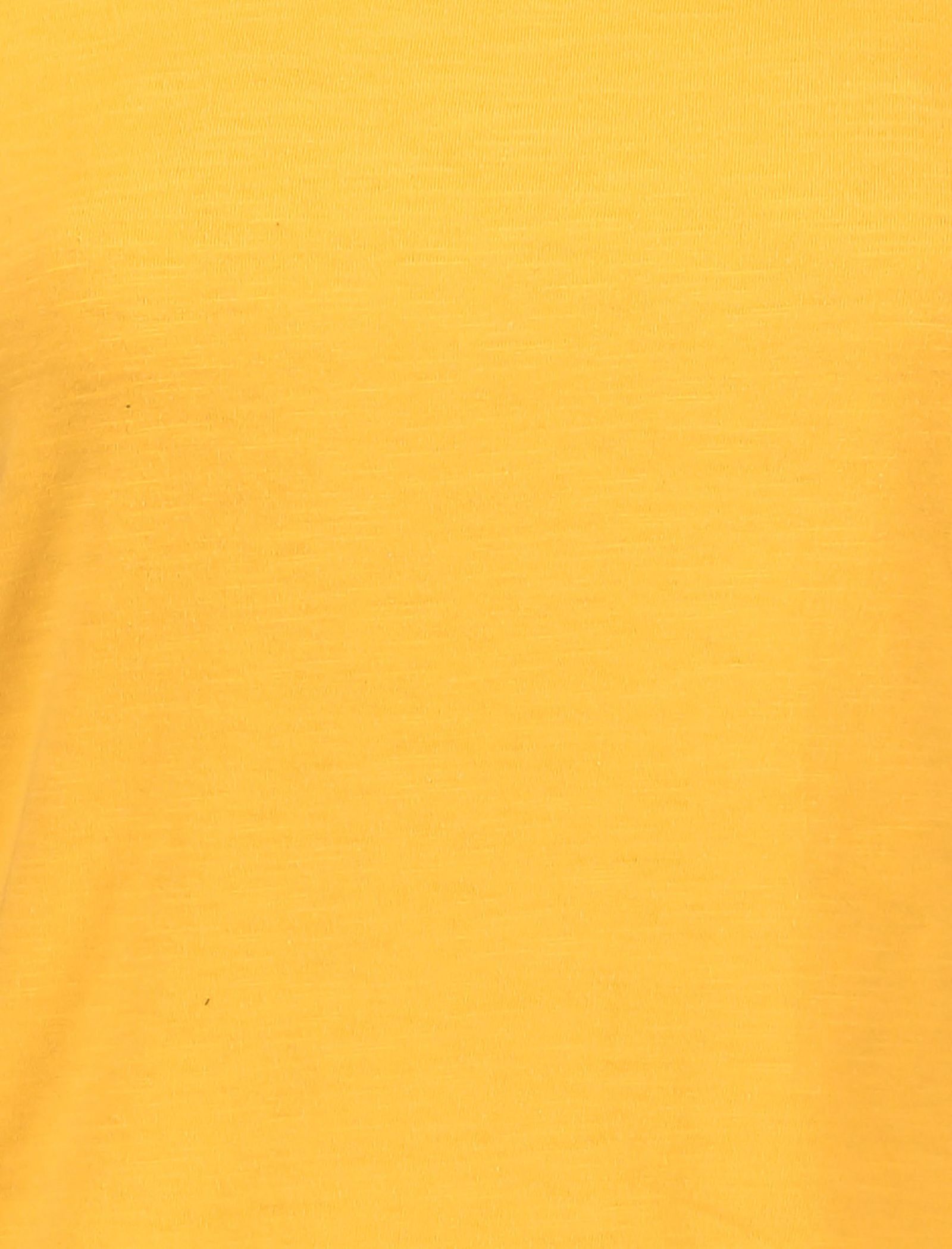 تی شرت نخی یقه گرد زنانه - یوپیم - زرد - 5
