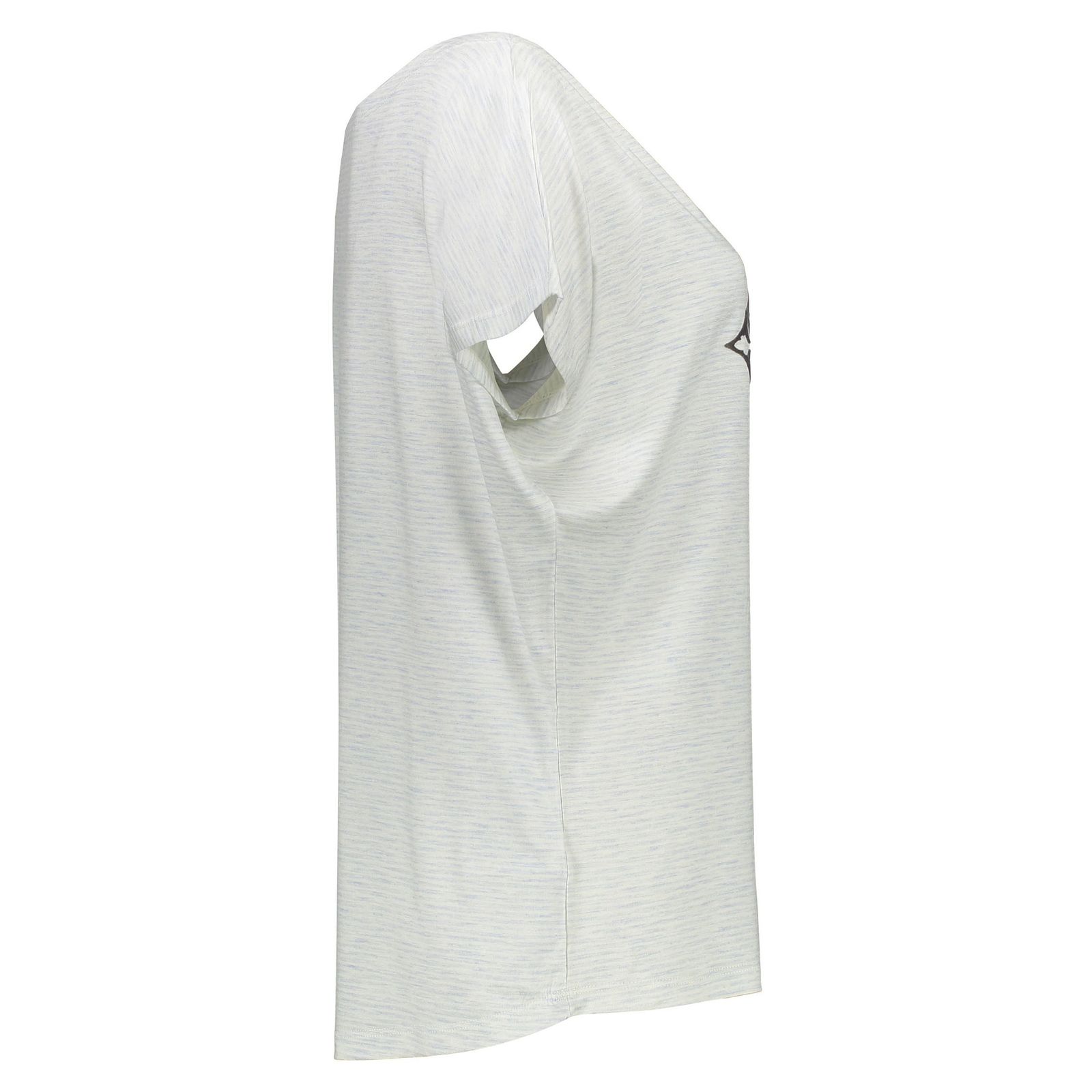 تی شرت یقه گرد زنانه - گارودی - آبي روشن  - 4
