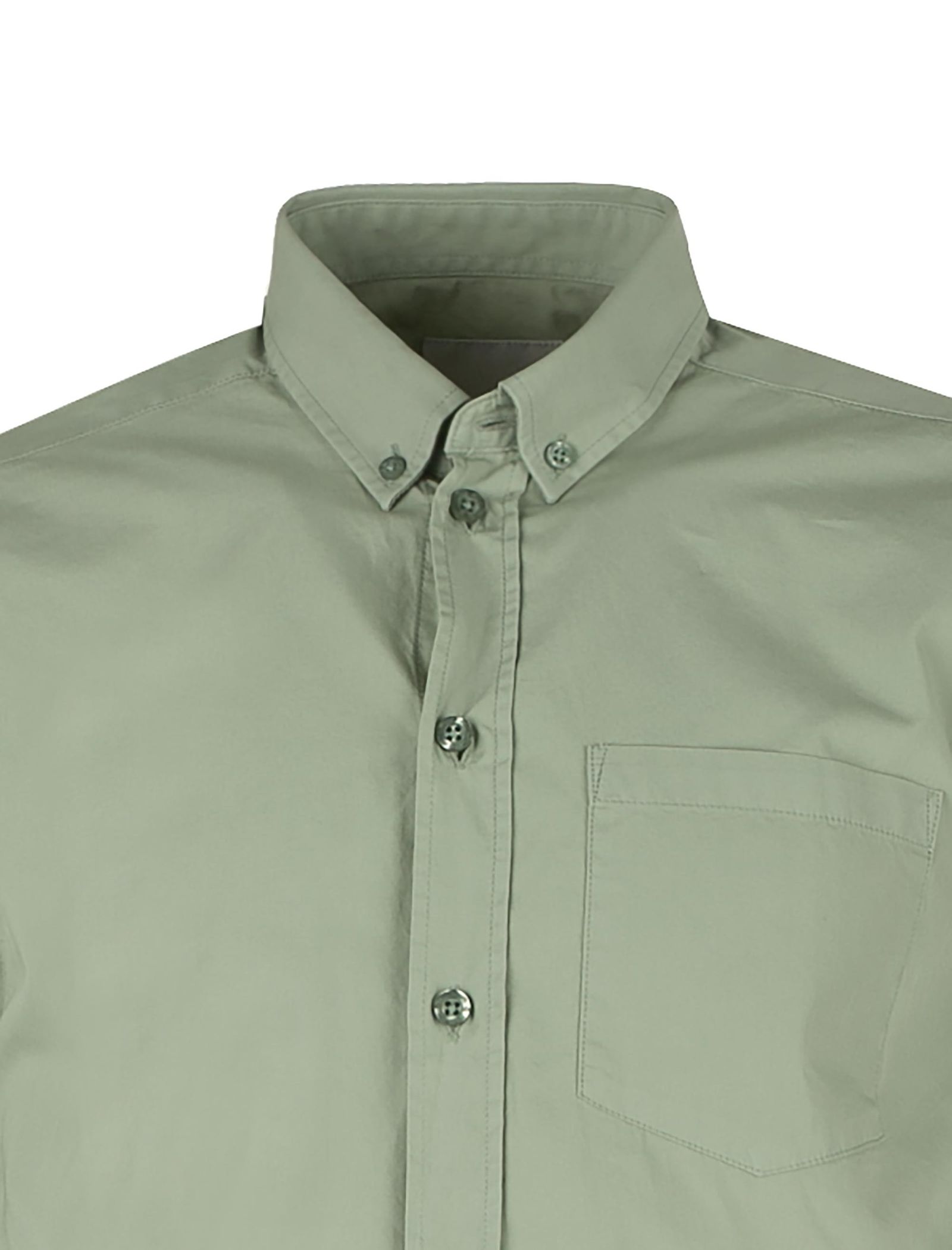 پیراهن نخی آستین بلند مردانه jay 2.0 - مینیموم - سبز روشن - 5