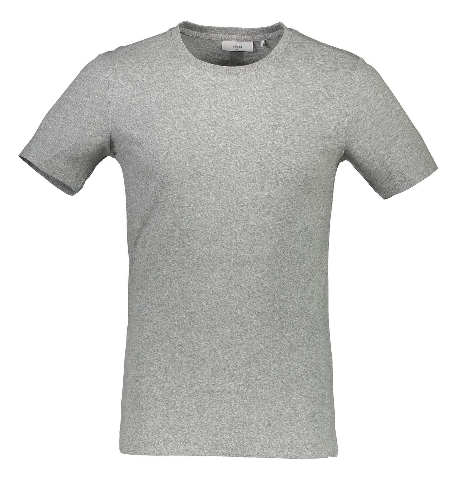تی شرت نخی یقه گرد مردانه - مینیموم - طوسي - 2