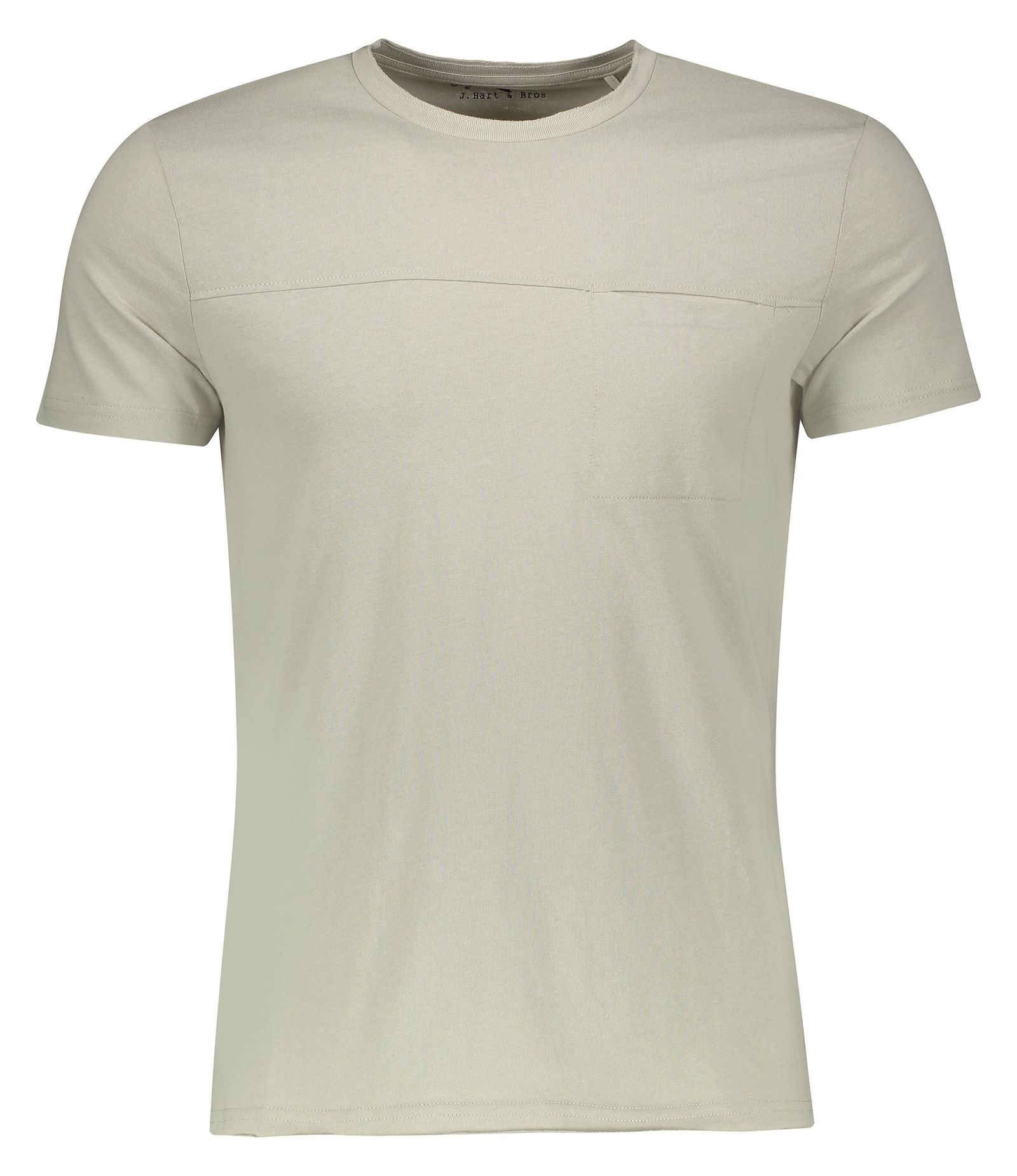 تی شرت نخی یقه گرد مردانه - یوپیم - کرم - 1