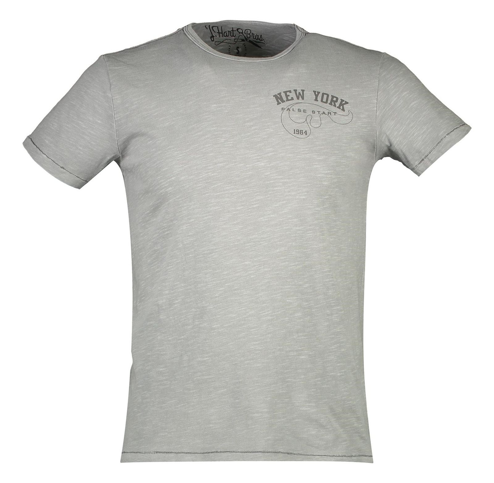 تی شرت نخی یقه گرد مردانه - یوپیم - طوسي - 1