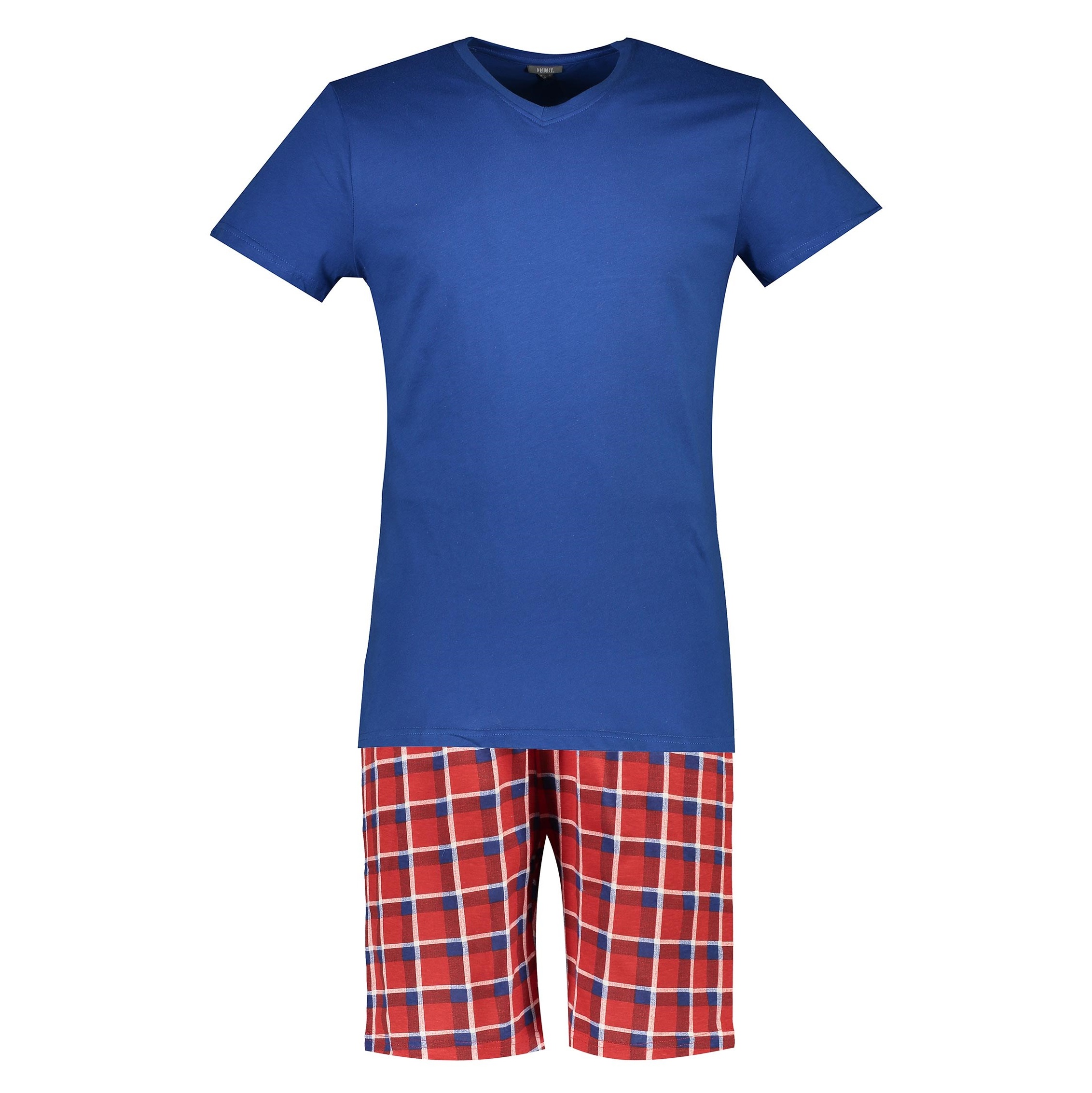 تی شرت و شلوارک نخی پسرانه - یوپیم - قرمز/آبي - 1