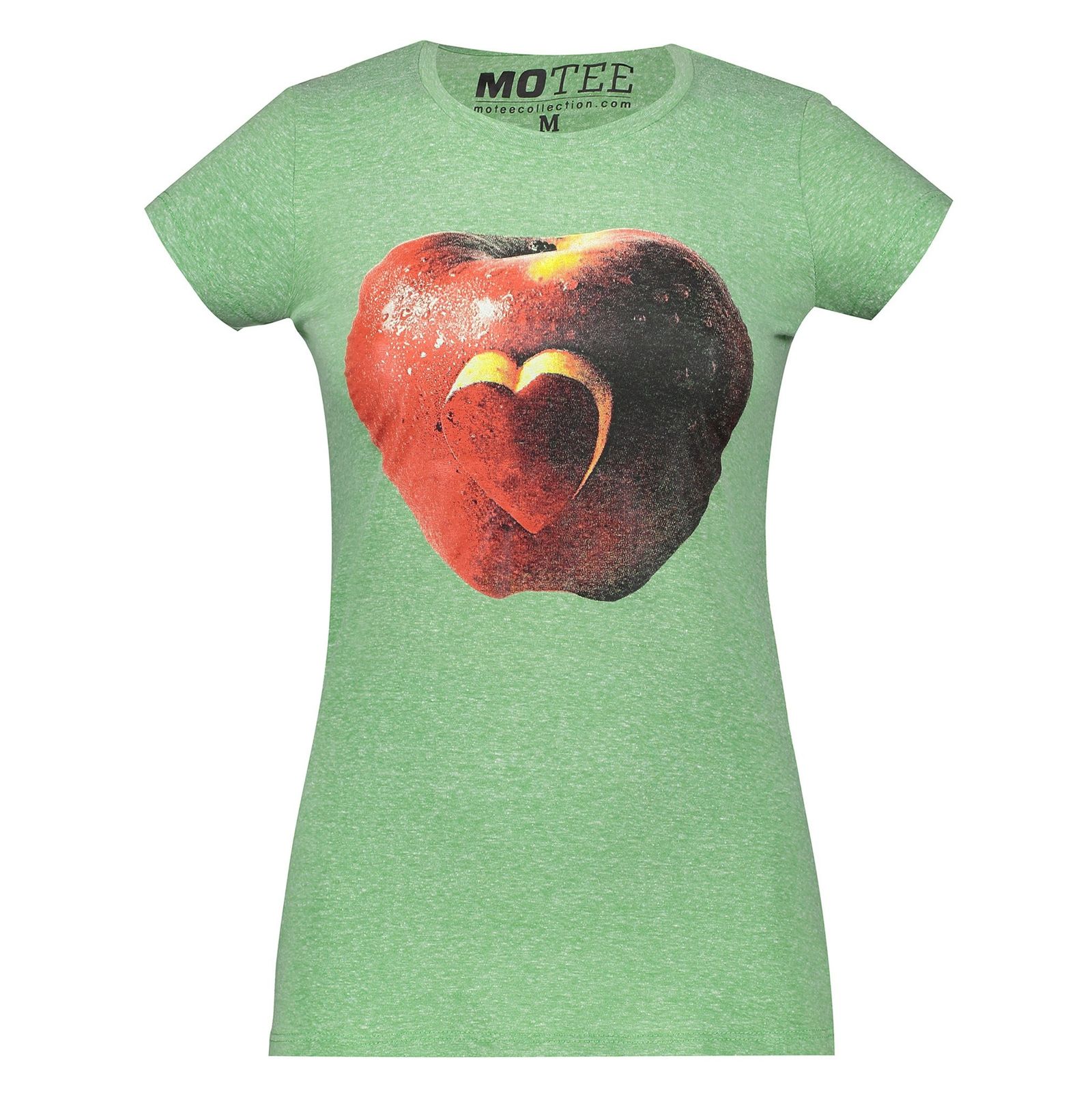تی شرت یقه گرد زنانه - متی - سبز - 1