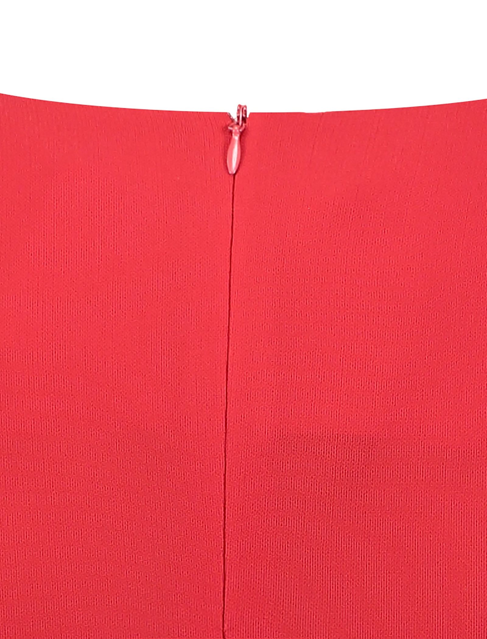 پیراهن کوتاه زنانه - زیبو - قرمز - 5
