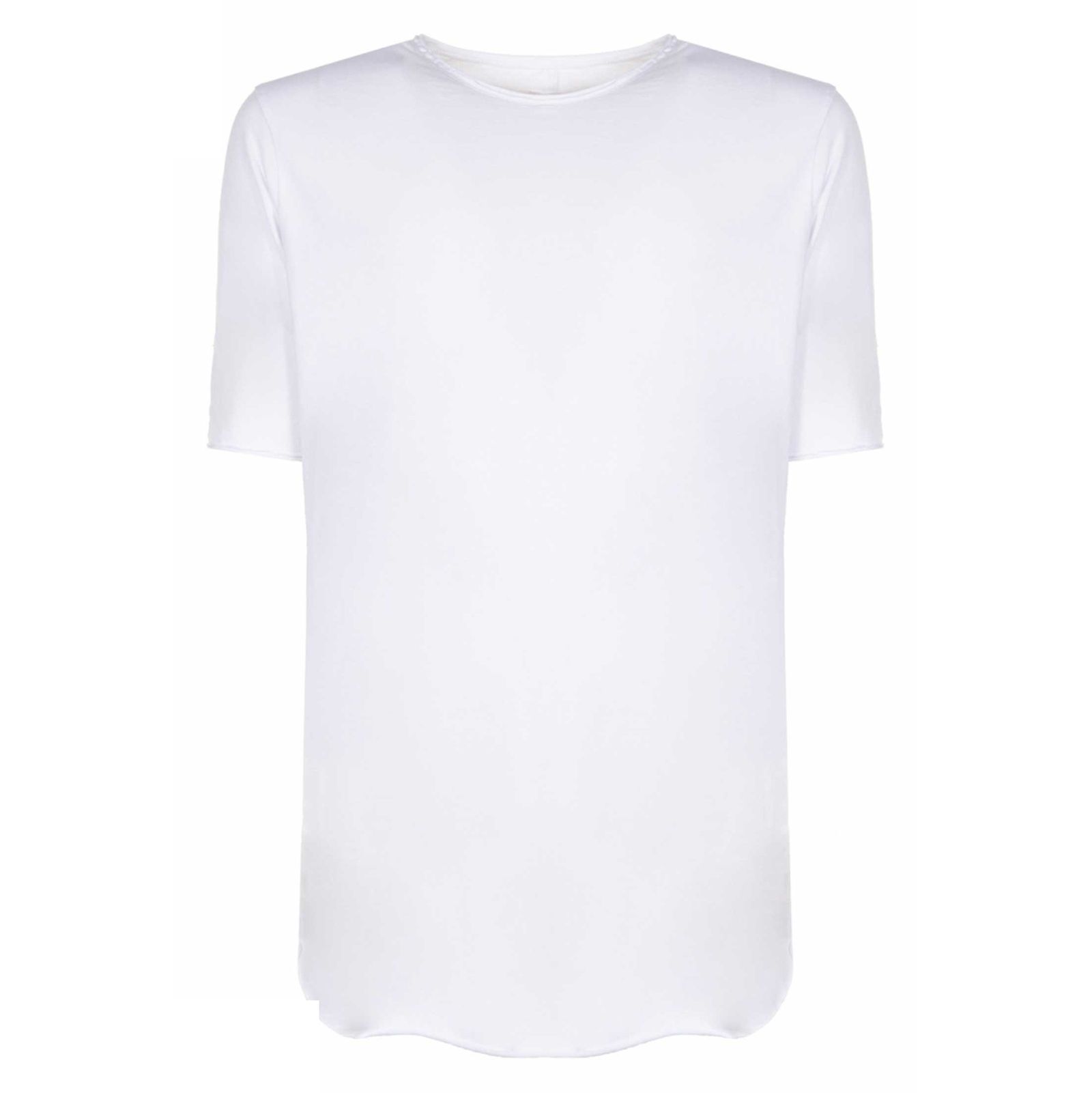 تی شرت نخی یقه گرد مردانه - امپریال - سفيد - 2