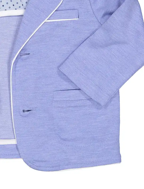 کت نخی یقه برگردان نوزادی پسرانه - ایدکس