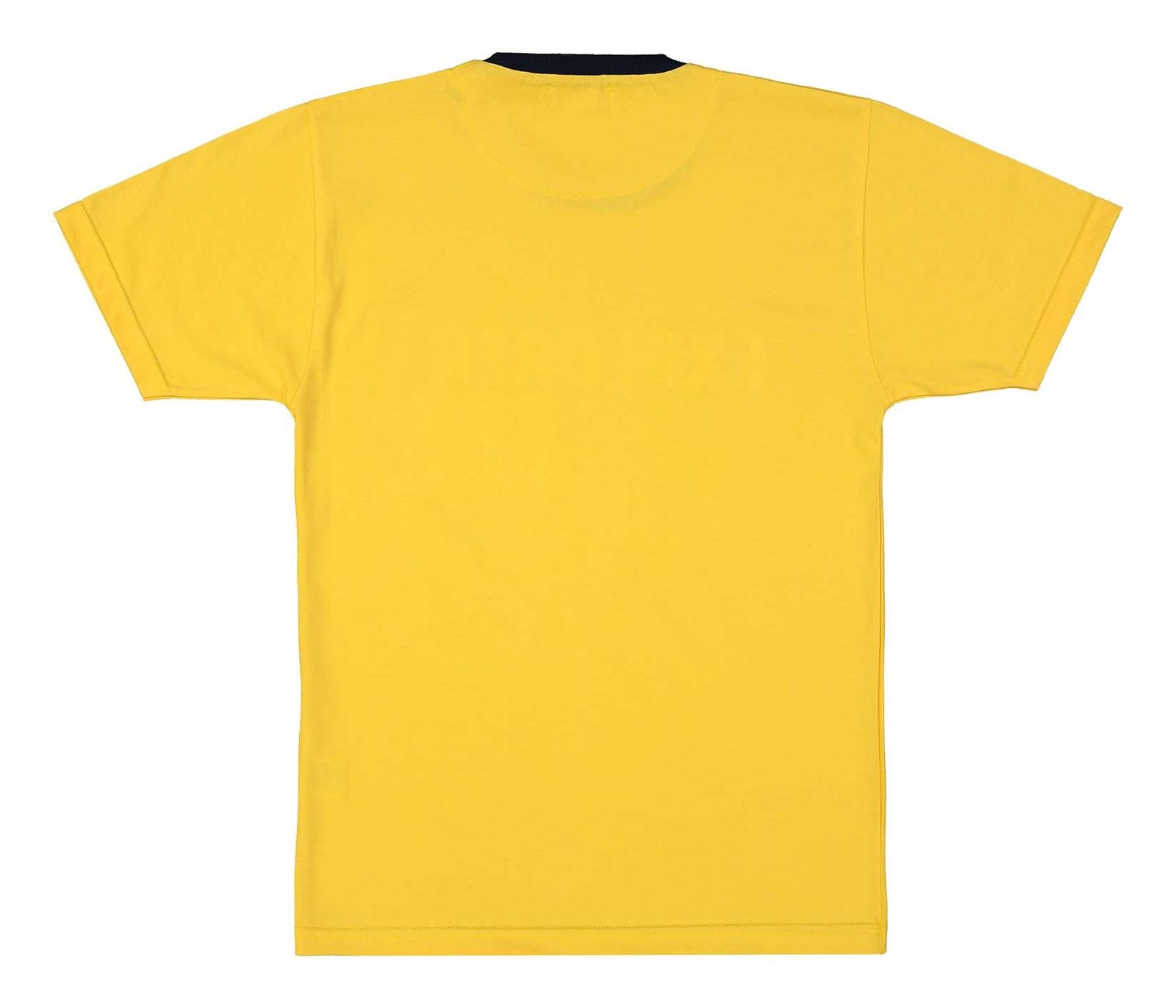 تی شرت نخی یقه گرد پسرانه 93 - خرس کوچولو - زرد - 3