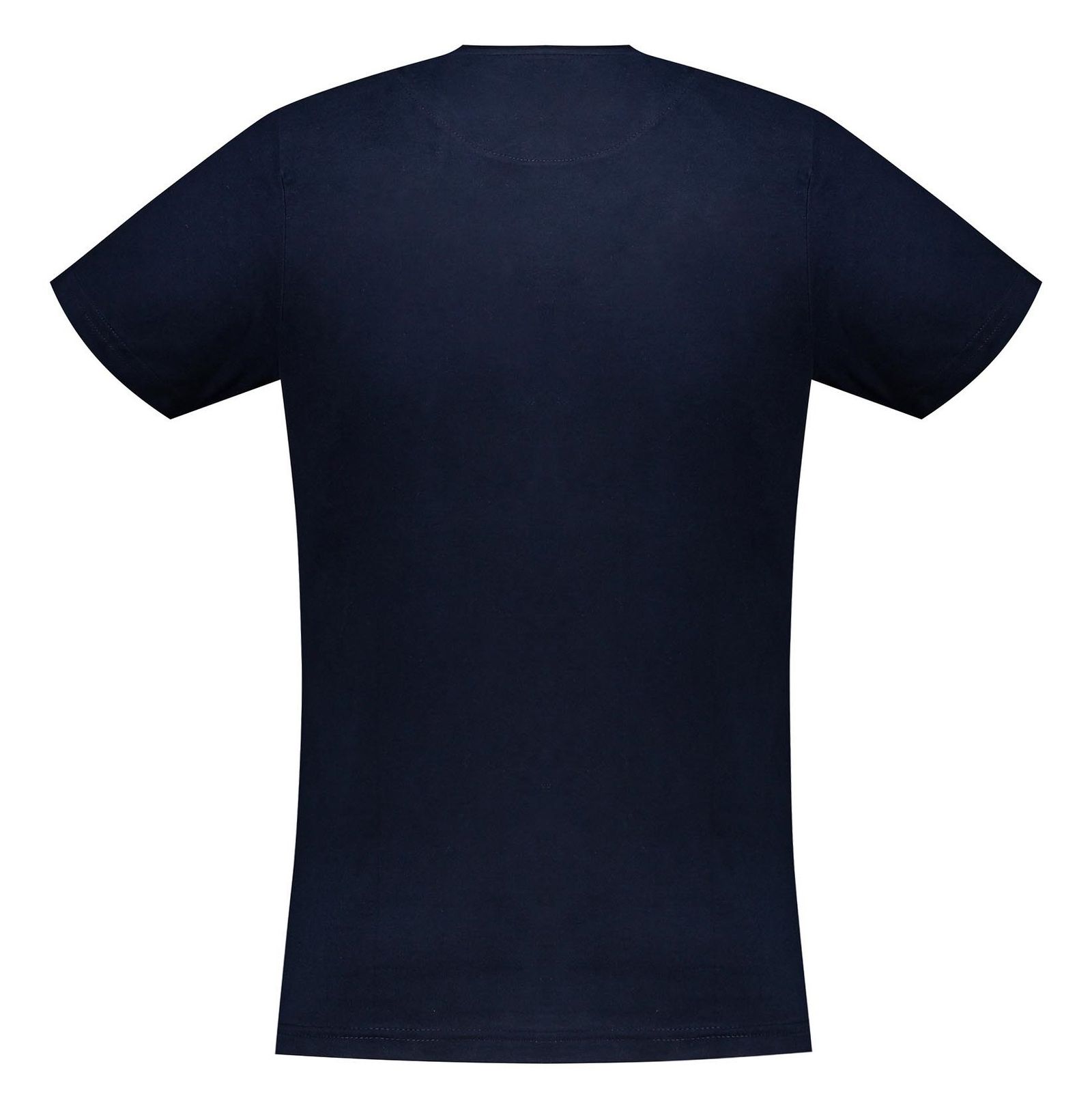 تی شرت نخی یقه گرد مردانه - زی سا  - سرمه اي - 5