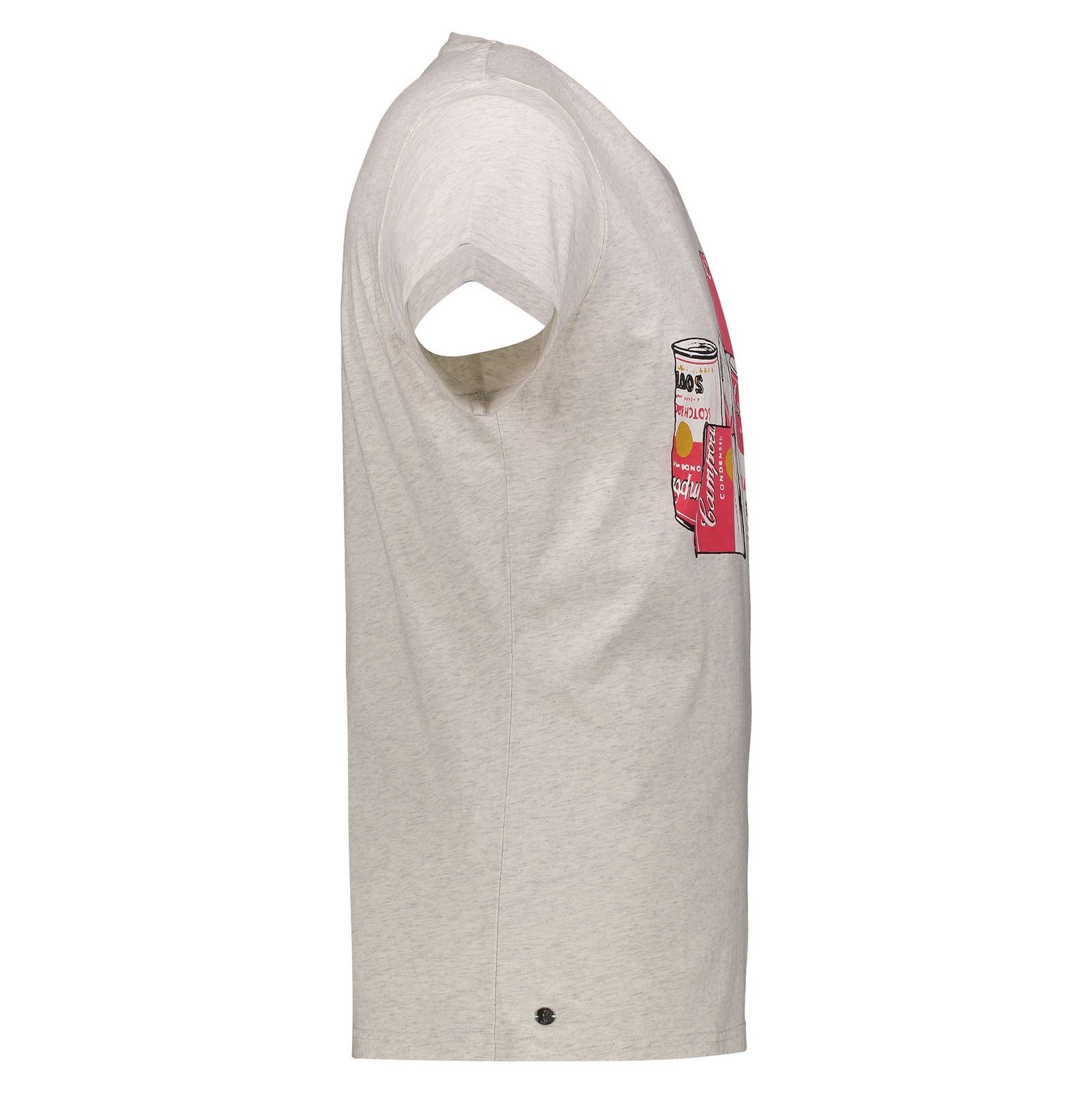 تی شرت نخی یقه گرد مردانه MONTECARLO - پپه جینز - سفيد - 4
