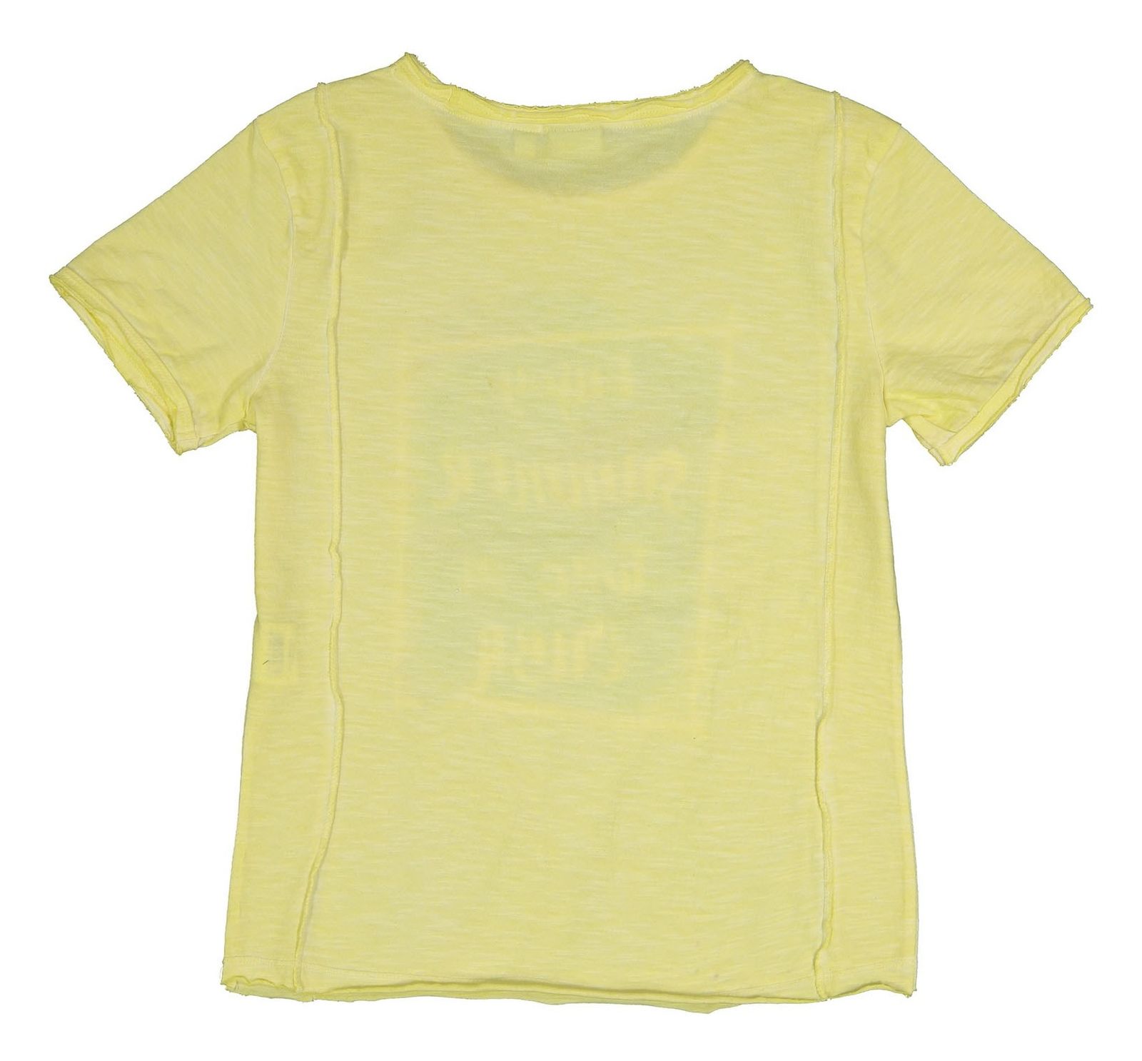 تی شرت نخی آستین کوتاه پسرانه - بلوکیدز - زرد - 3