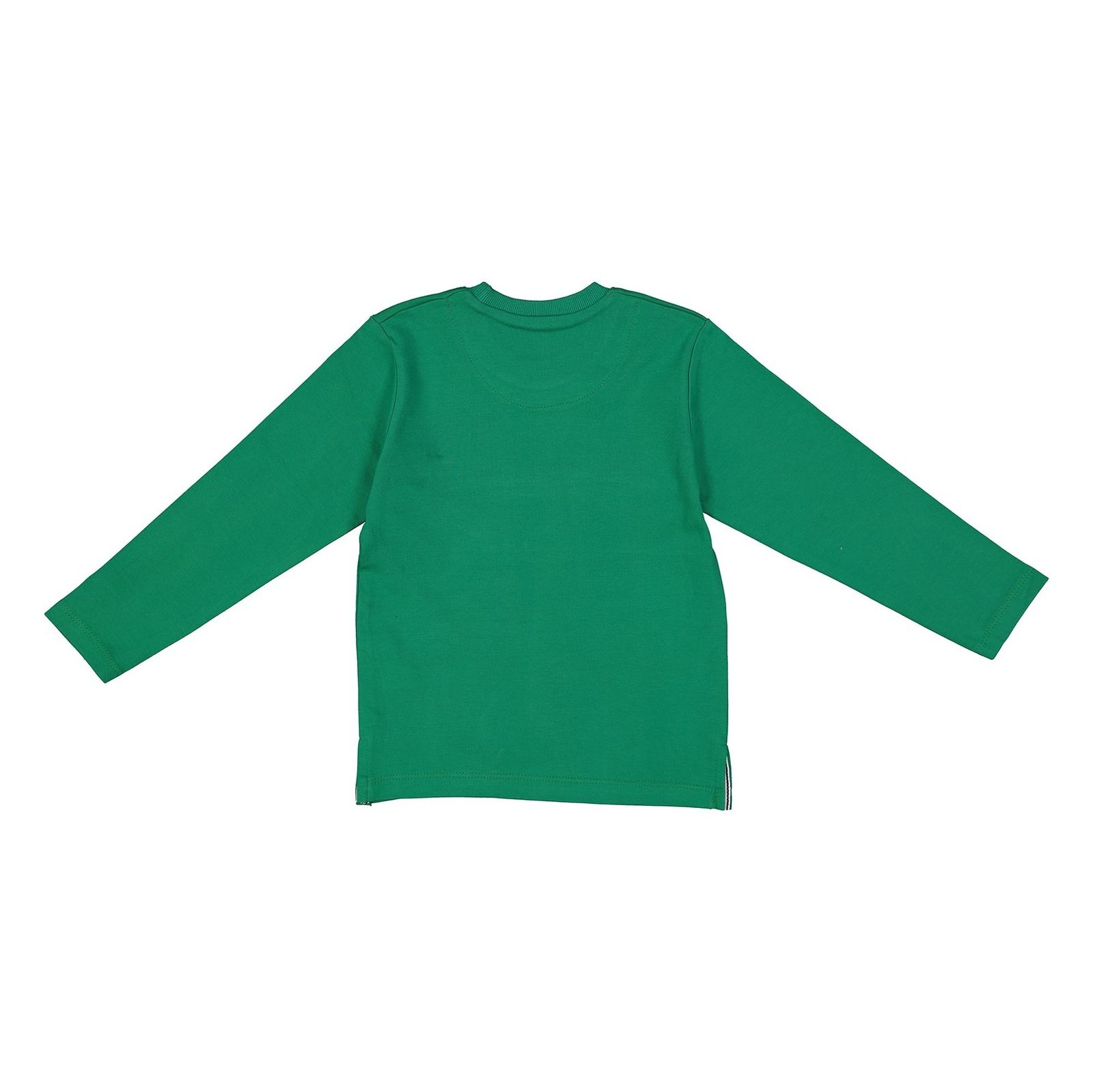 تی شرت و شلوار نخی پسرانه - سون پون - سبز - 4
