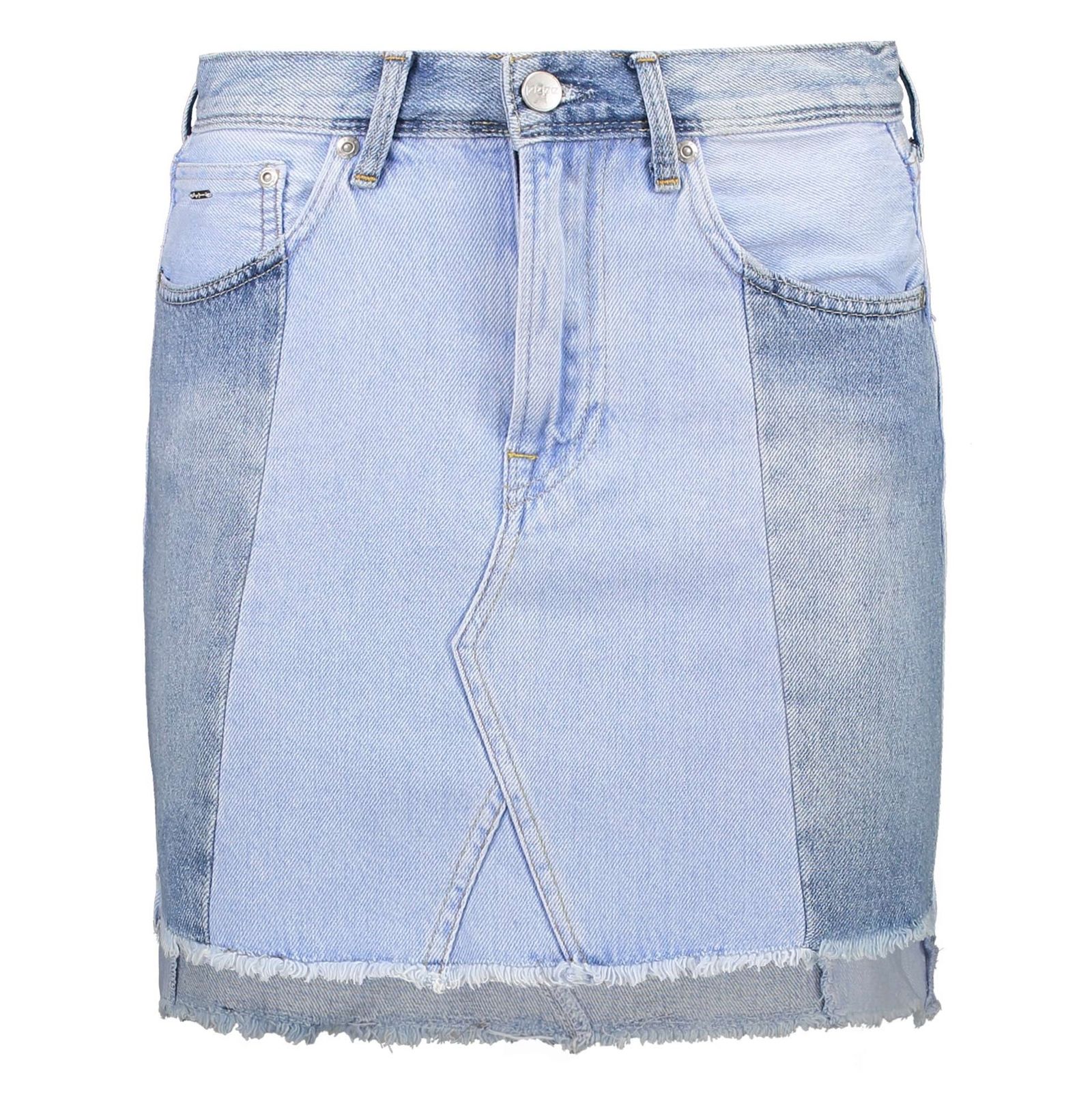 دامن جین کوتاه زنانه Reborn Skirt - پپه جینز - آبي - 1