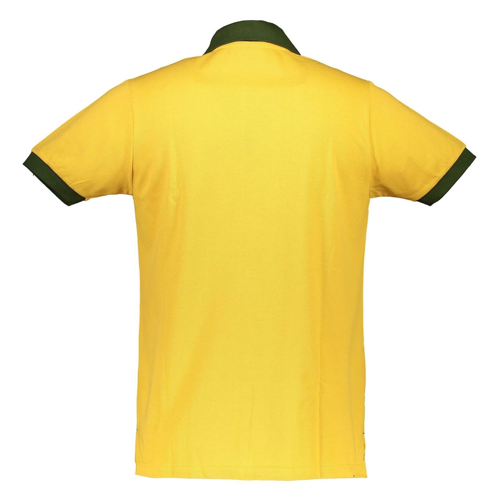 پولوشرت آستین کوتاه مردانه - درفش - سبز/نارنجي - 3