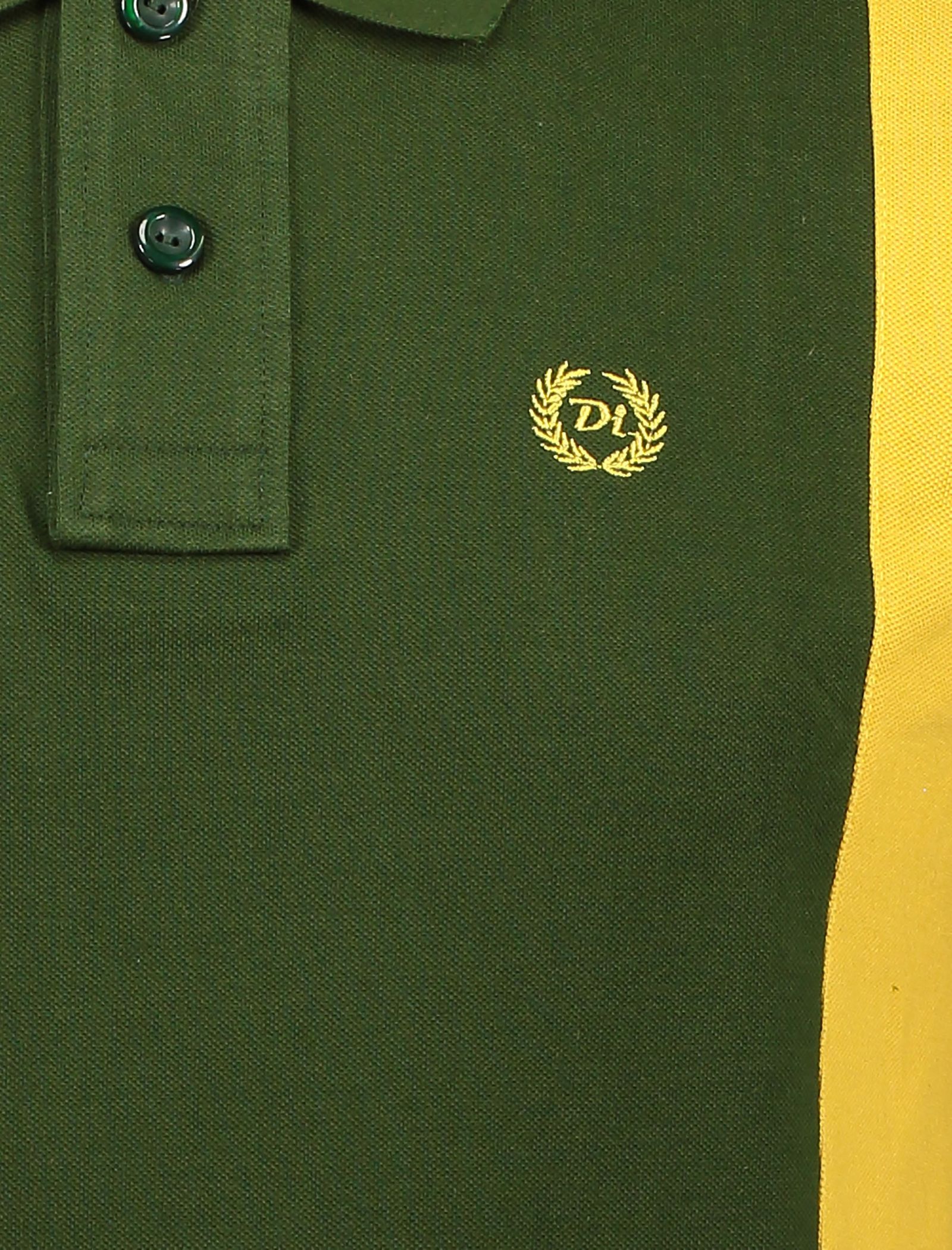 پولوشرت آستین کوتاه مردانه - درفش - سبز/نارنجي - 5