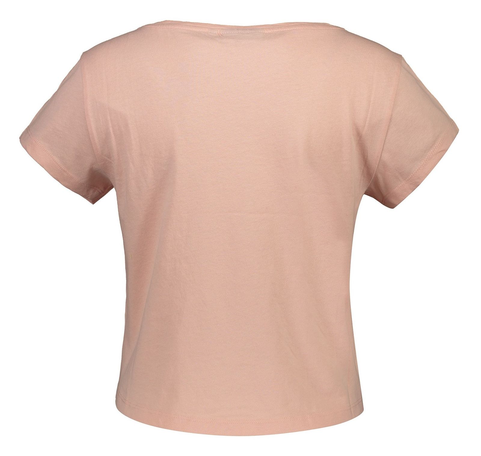 تی شرت نخی یقه گرد زنانه - اونلی پلی - صورتي - 3