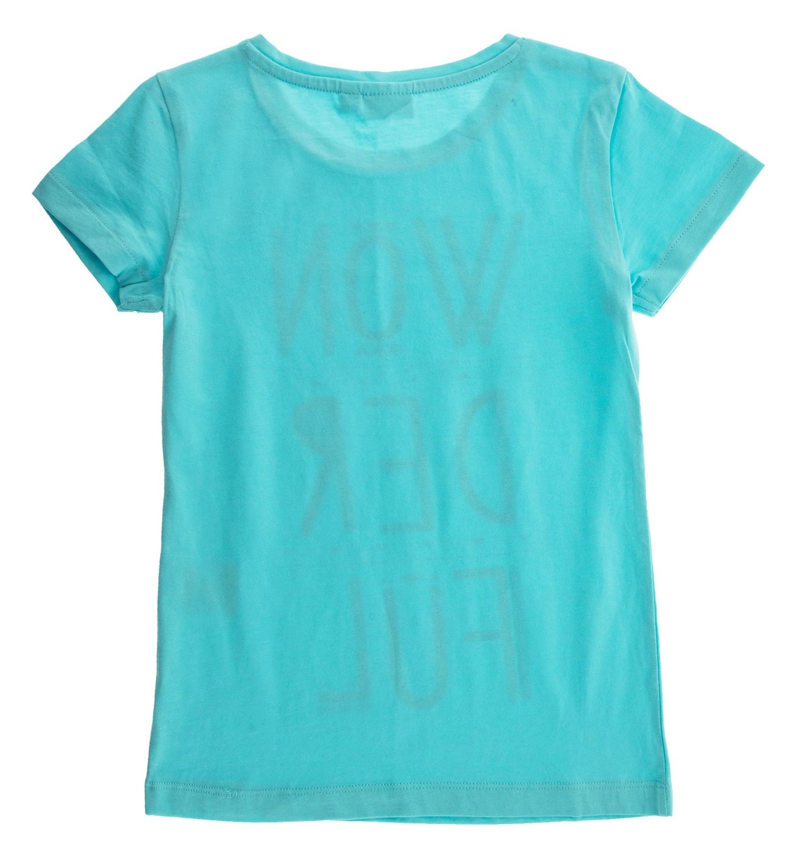 تی شرت نخی یقه گرد دخترانه - بلوکیدز - آبي - 3
