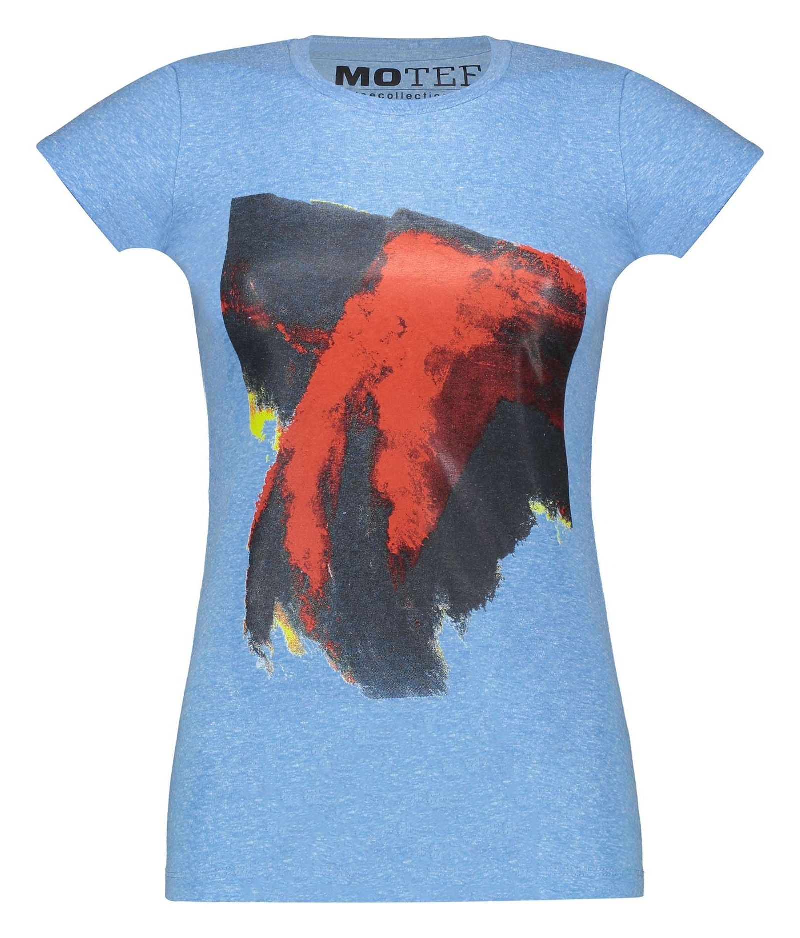 تی شرت یقه گرد زنانه - متی - بنفش - 8