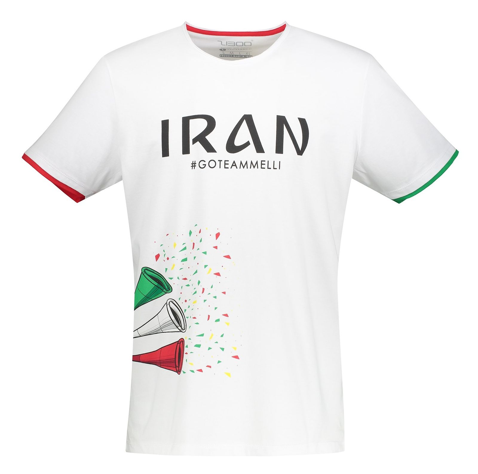 تی شرت تیم ملی فوتبال بزرگسال Islamic Republic Of Iran - زیبو - سفید - 2