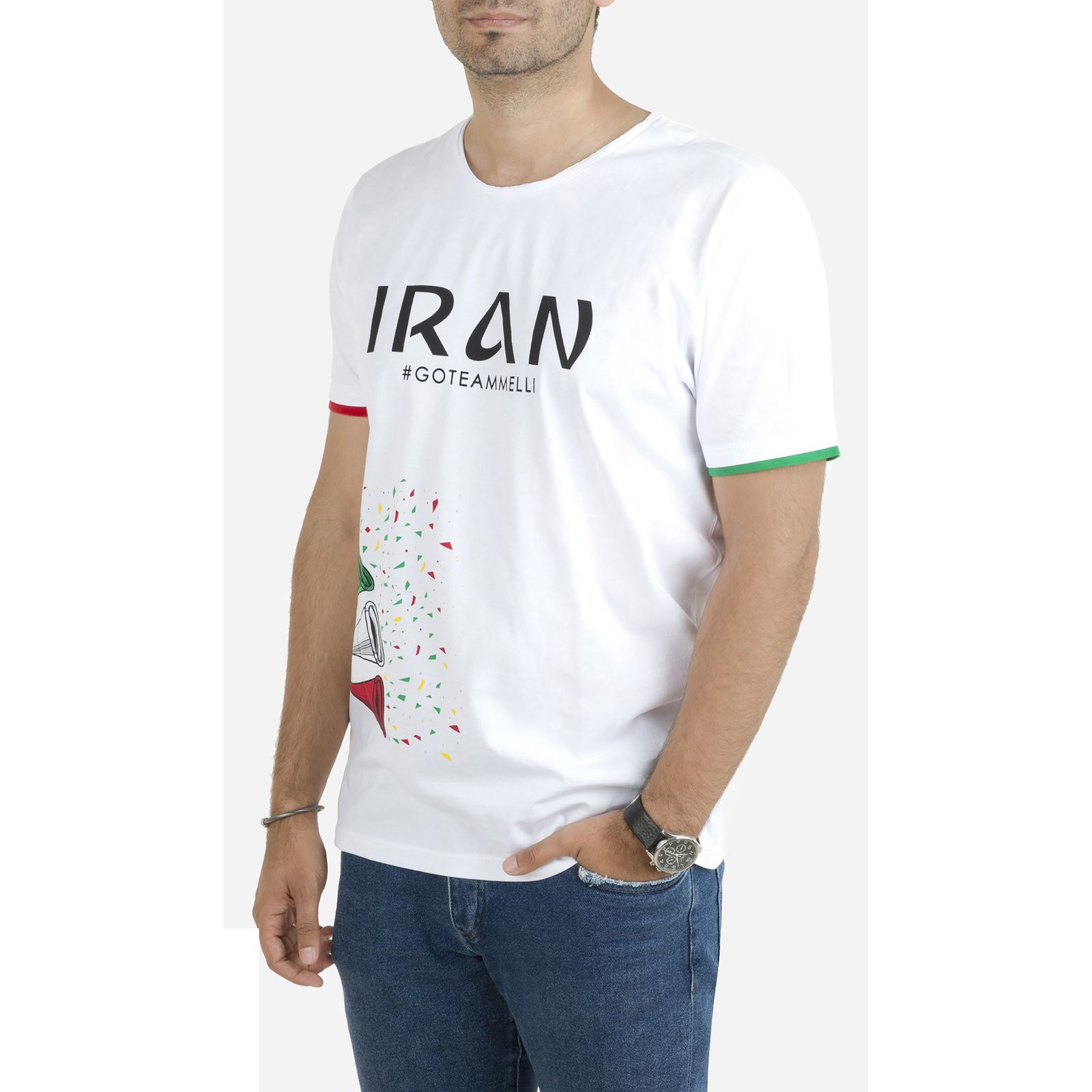 تی شرت تیم ملی فوتبال بزرگسال Islamic Republic Of Iran - زیبو - سفید - 3