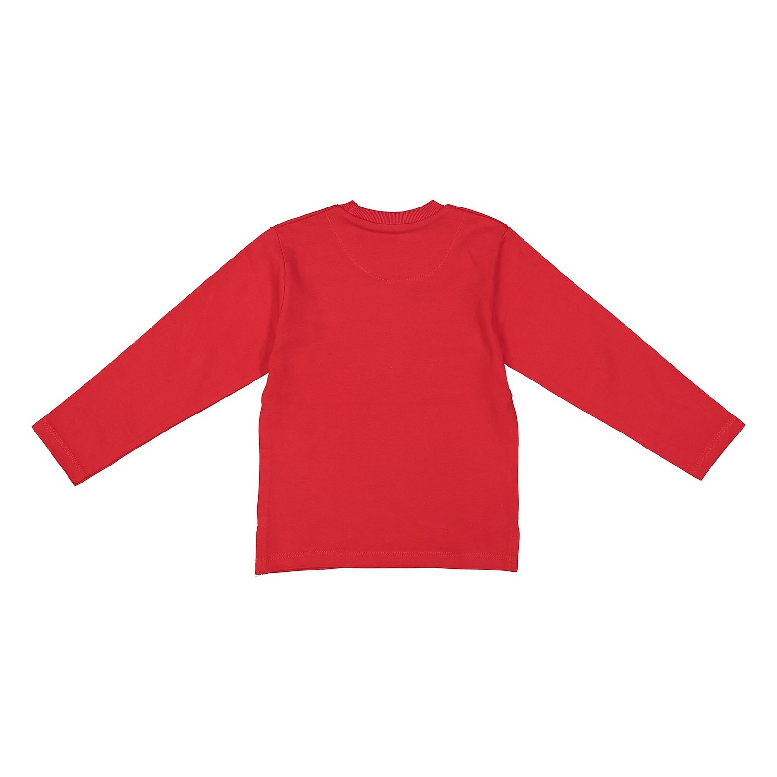 تی شرت و شلوار نخی پسرانه - سون پون - قرمز - 4