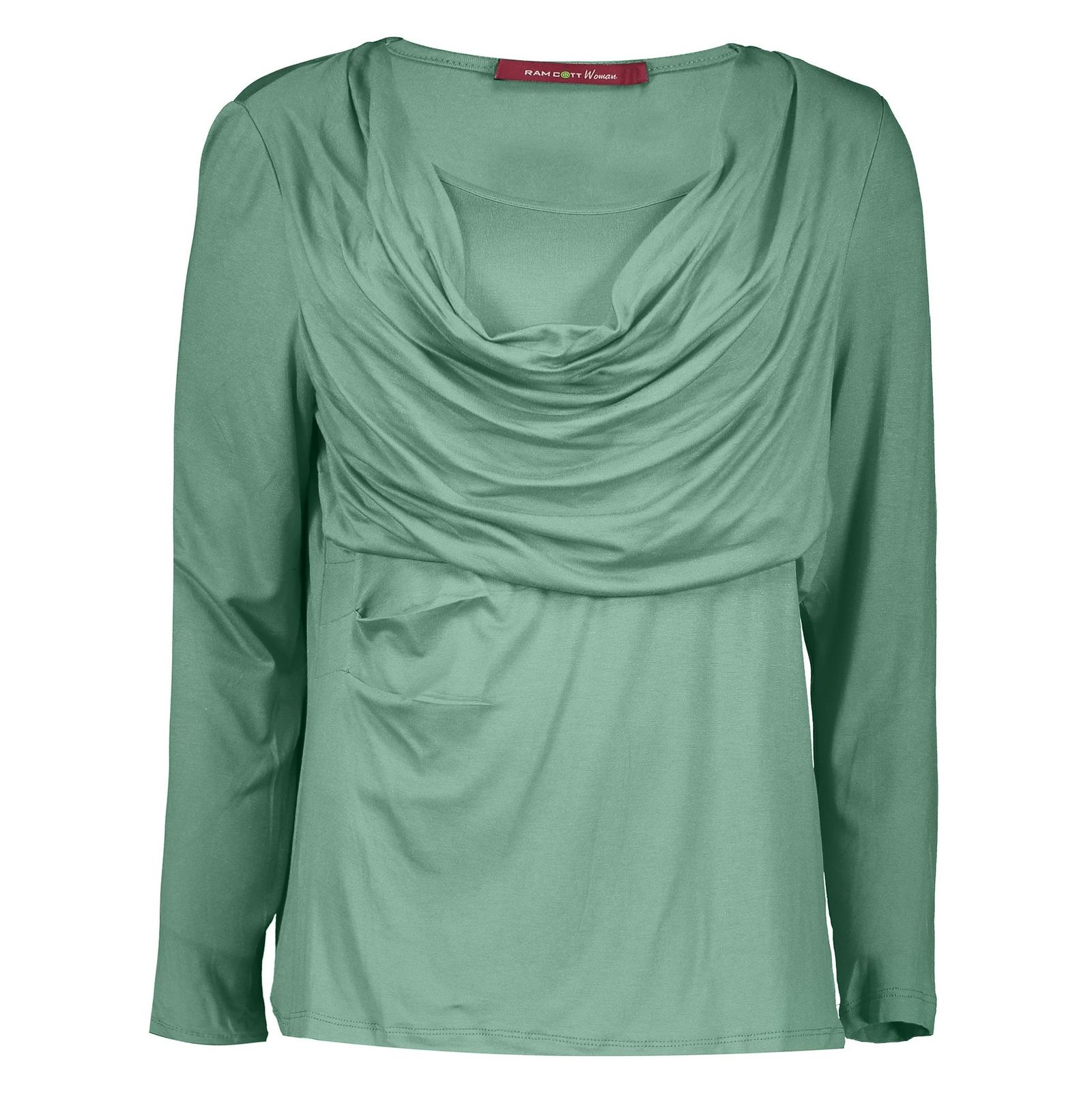 تی شرت آستین بلند زنانه - رامکات - سبز روشن - 2
