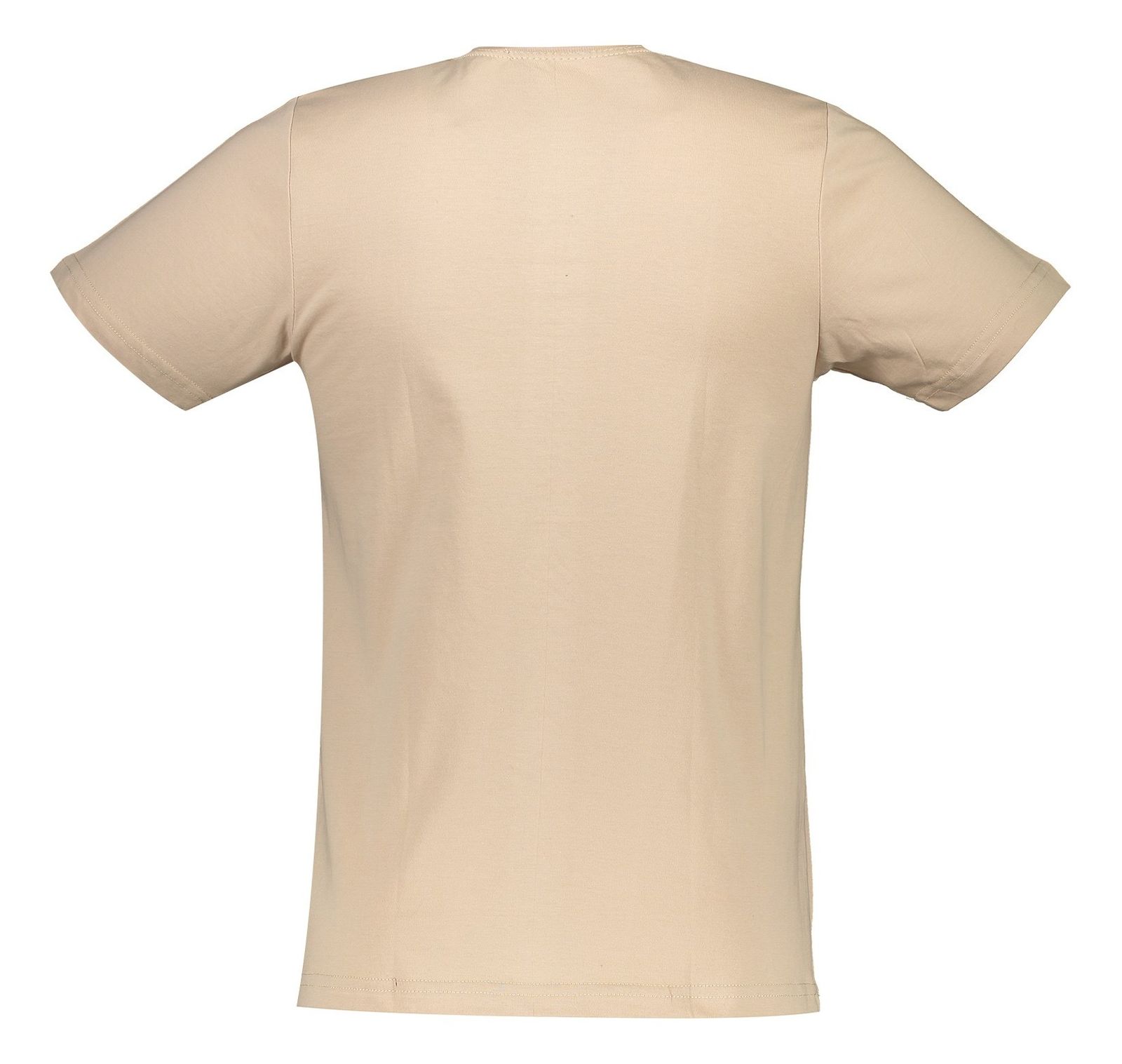 تی شرت نخی یقه گرد مردانه - آر اِن اِس - کرم - 3