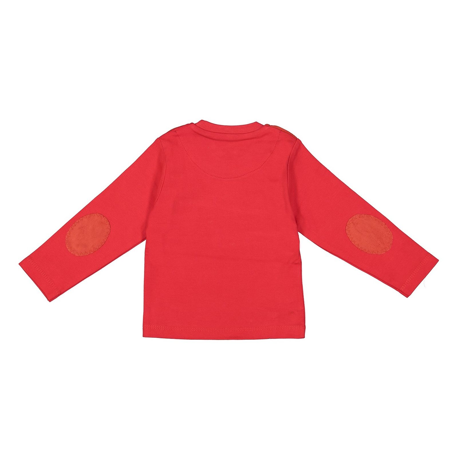 تی شرت نخی یقه گرد پسرانه - سون پون - قرمز - 3