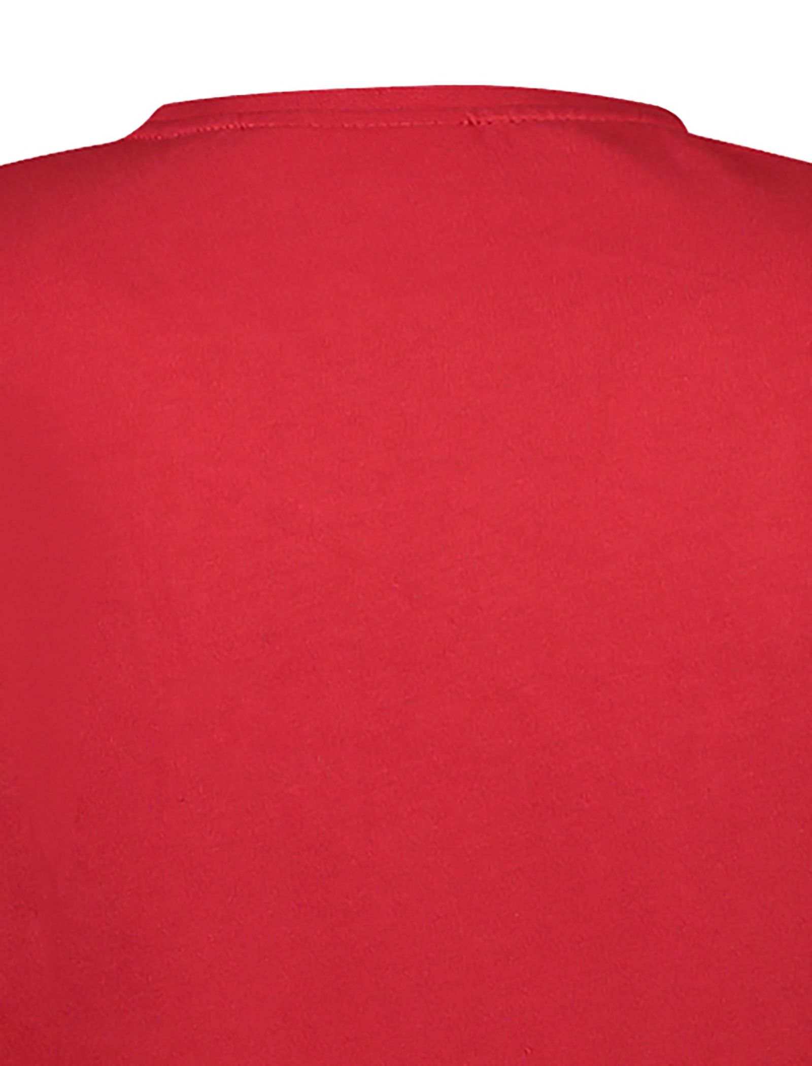 تی شرت نخی یقه گرد مردانه - مینیموم - قرمز - 5