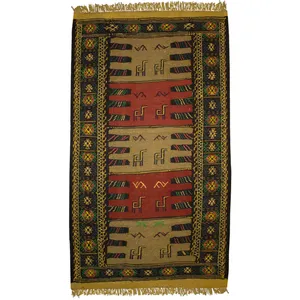گلیم دستبافت دو متری کد 980788