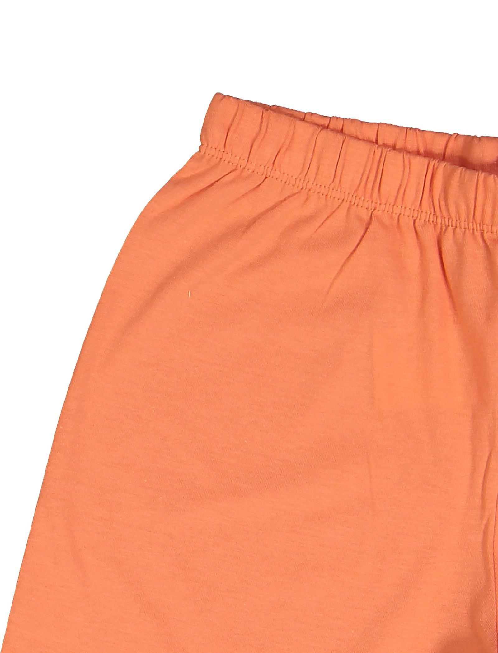 تی شرت و شلوارک نخی پسرانه - بلوکیدز - سفيد/نارنجي - 5
