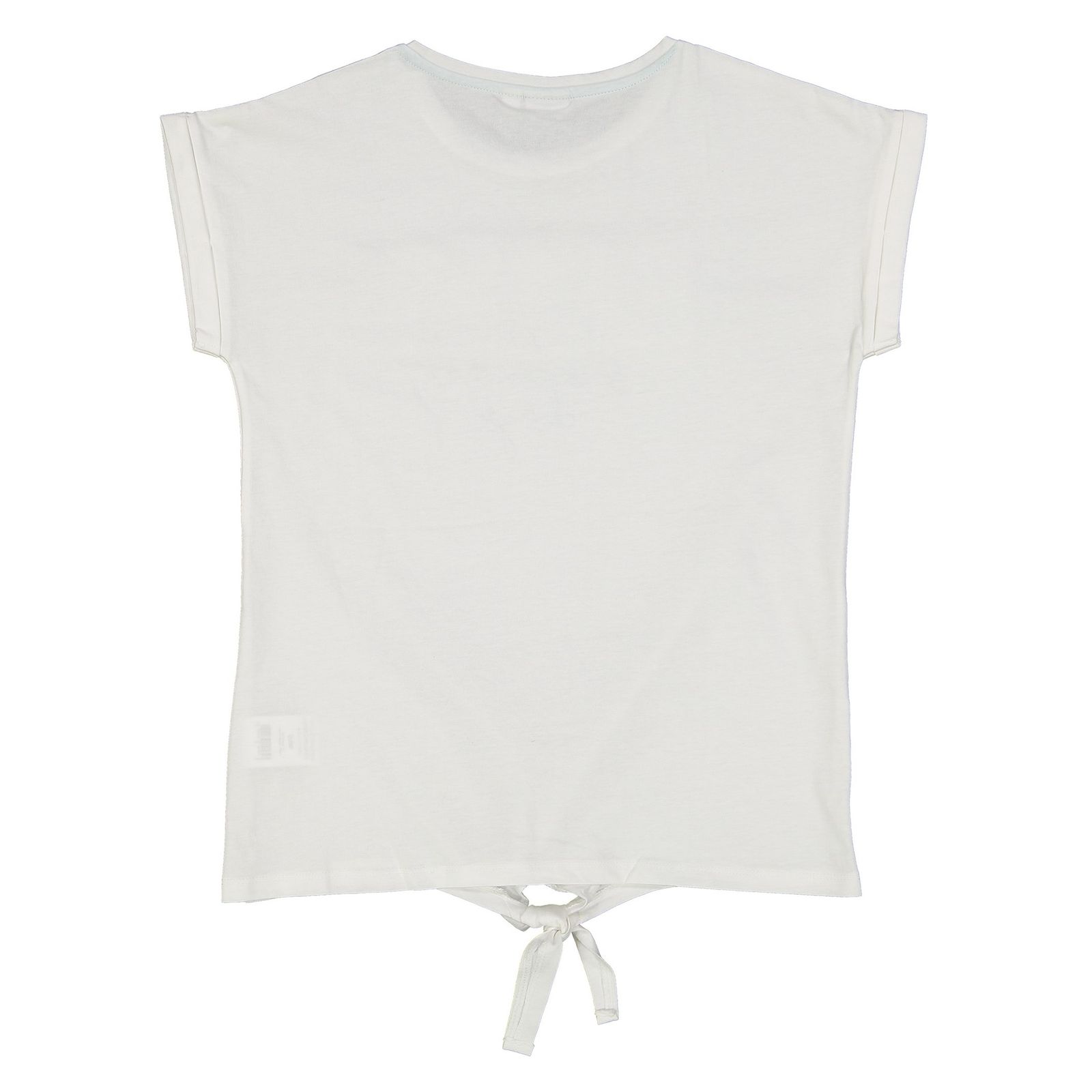 تی شرت نخی یقه گرد دخترانه - بلوکیدز - سفيد - 4