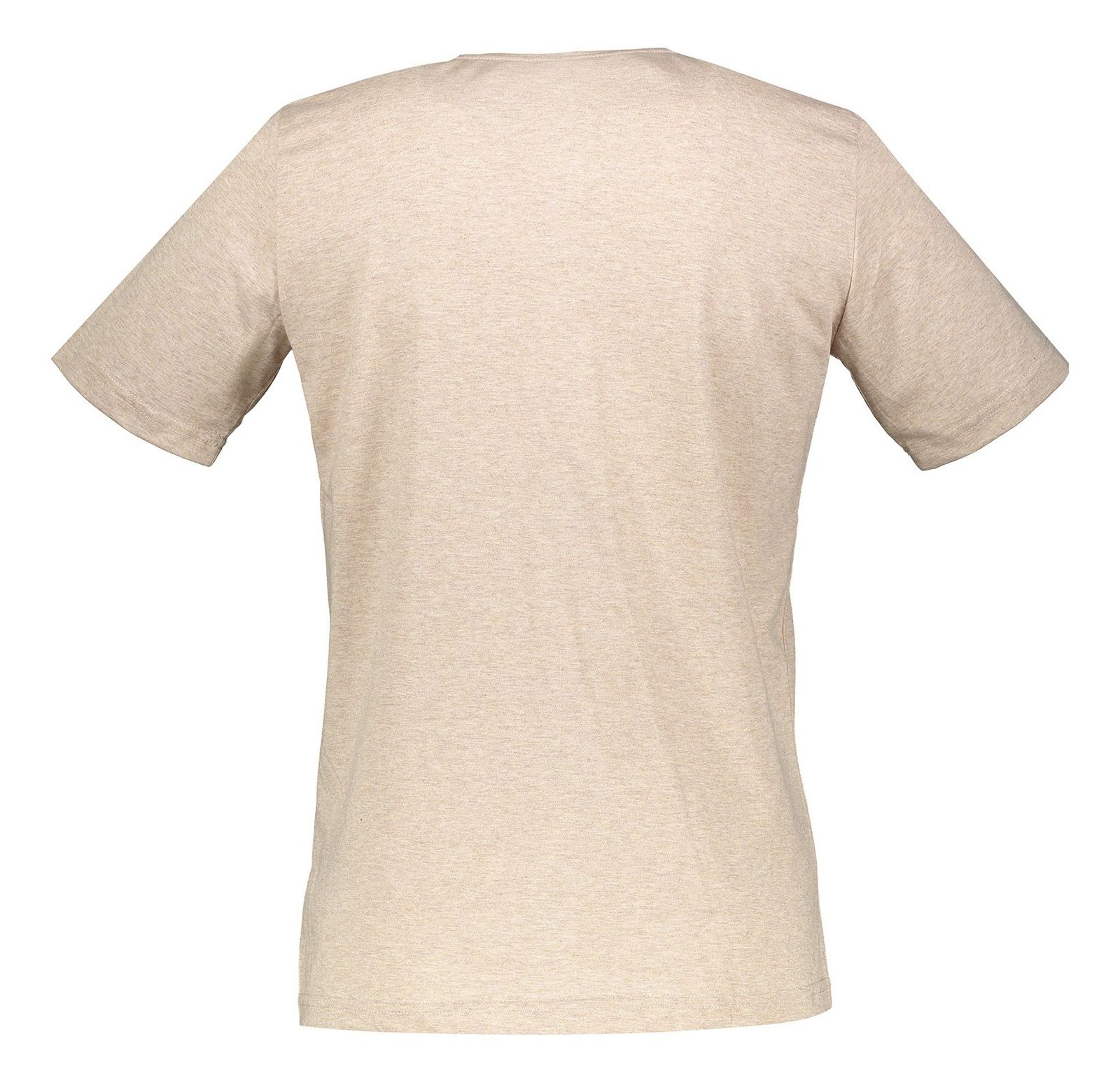 تی شرت نخی یقه هفت مردانه - جامه پوش آرا - نسکافه اي - 3