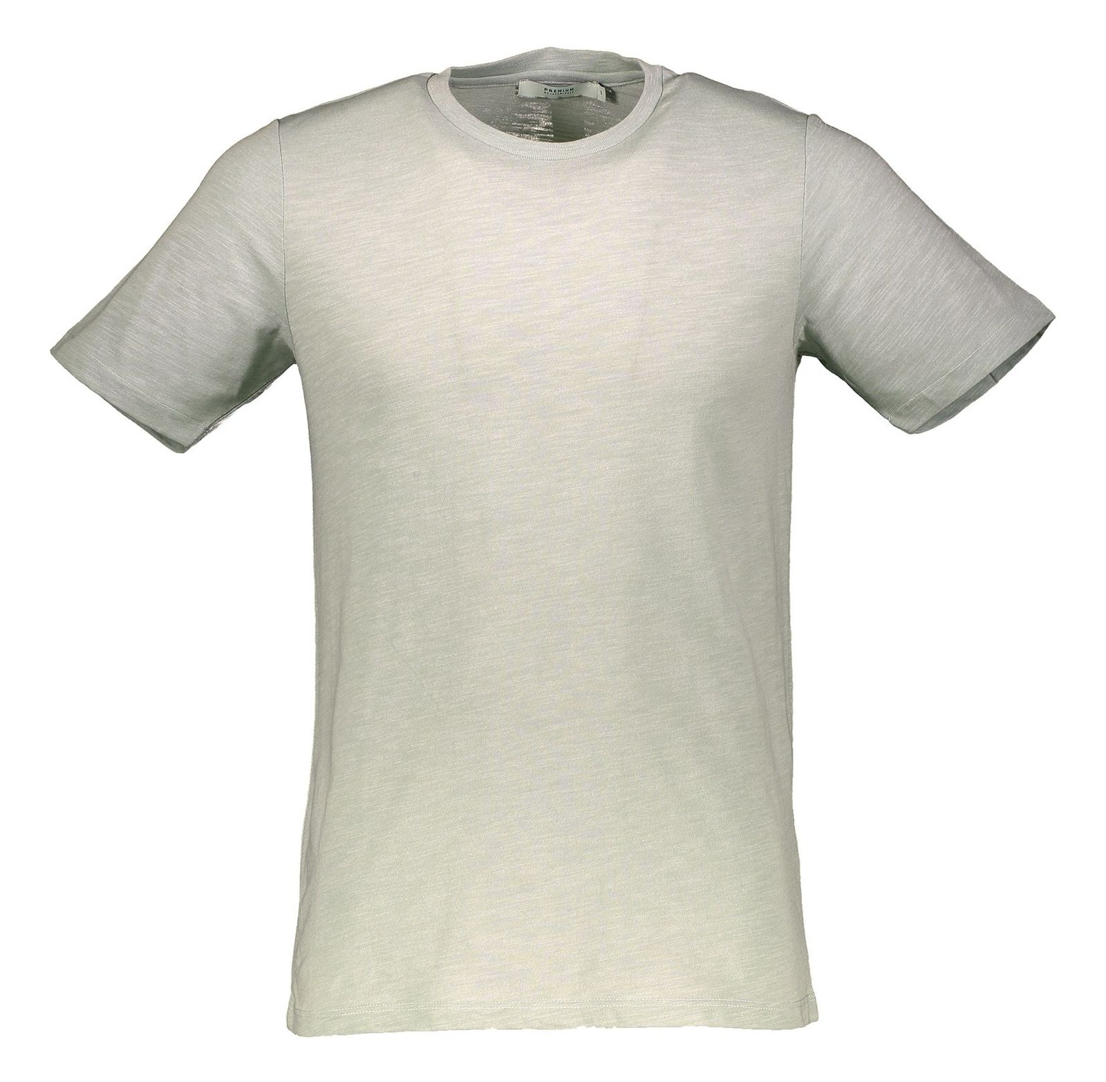 تی شرت نخی یقه گرد مردانه - جک اند جونز - طوسي روشن - 1