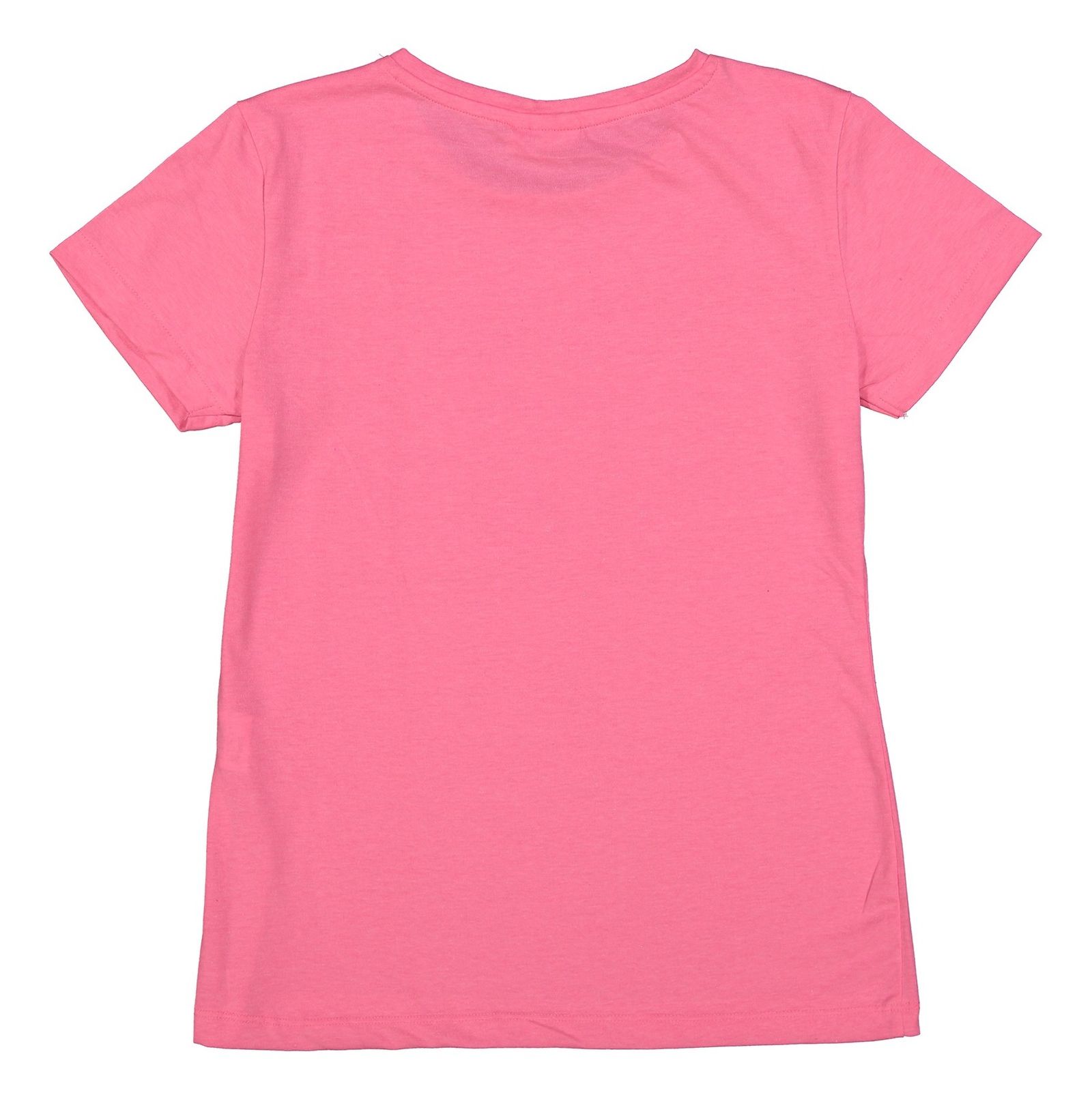 تی شرت نخی یقه گرد دخترانه - بلوکیدز - صورتي - 3