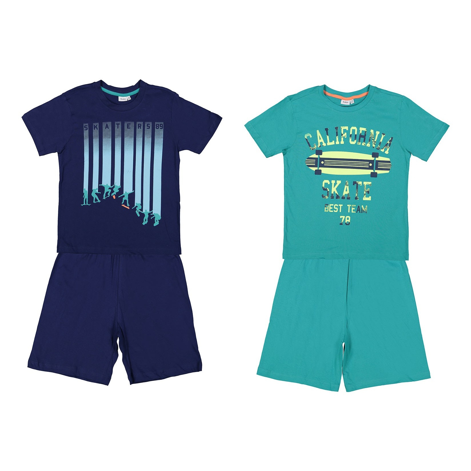 تی شرت و شلوارک نخی پسرانه بسته 2 عددی - بلوکیدز