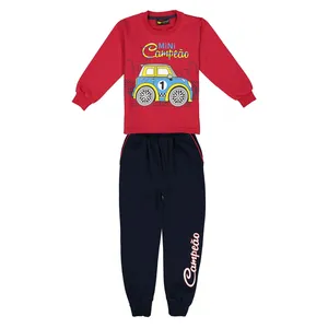 سویشرت و شلوار نخی پسرانه Mini Cooper - خرس کوچولو