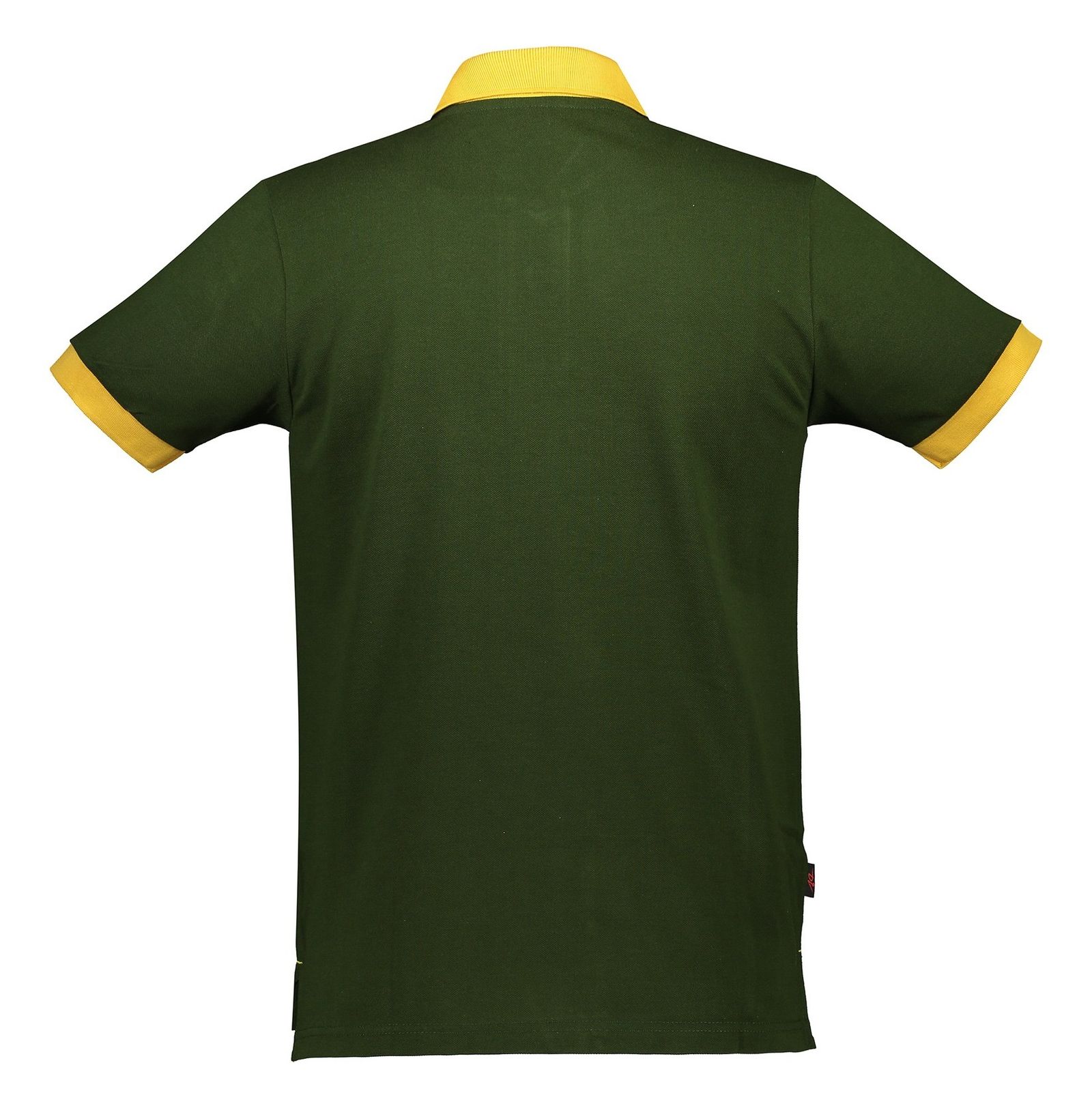پولوشرت آستین کوتاه مردانه - درفش - خردلي/سبز - 3