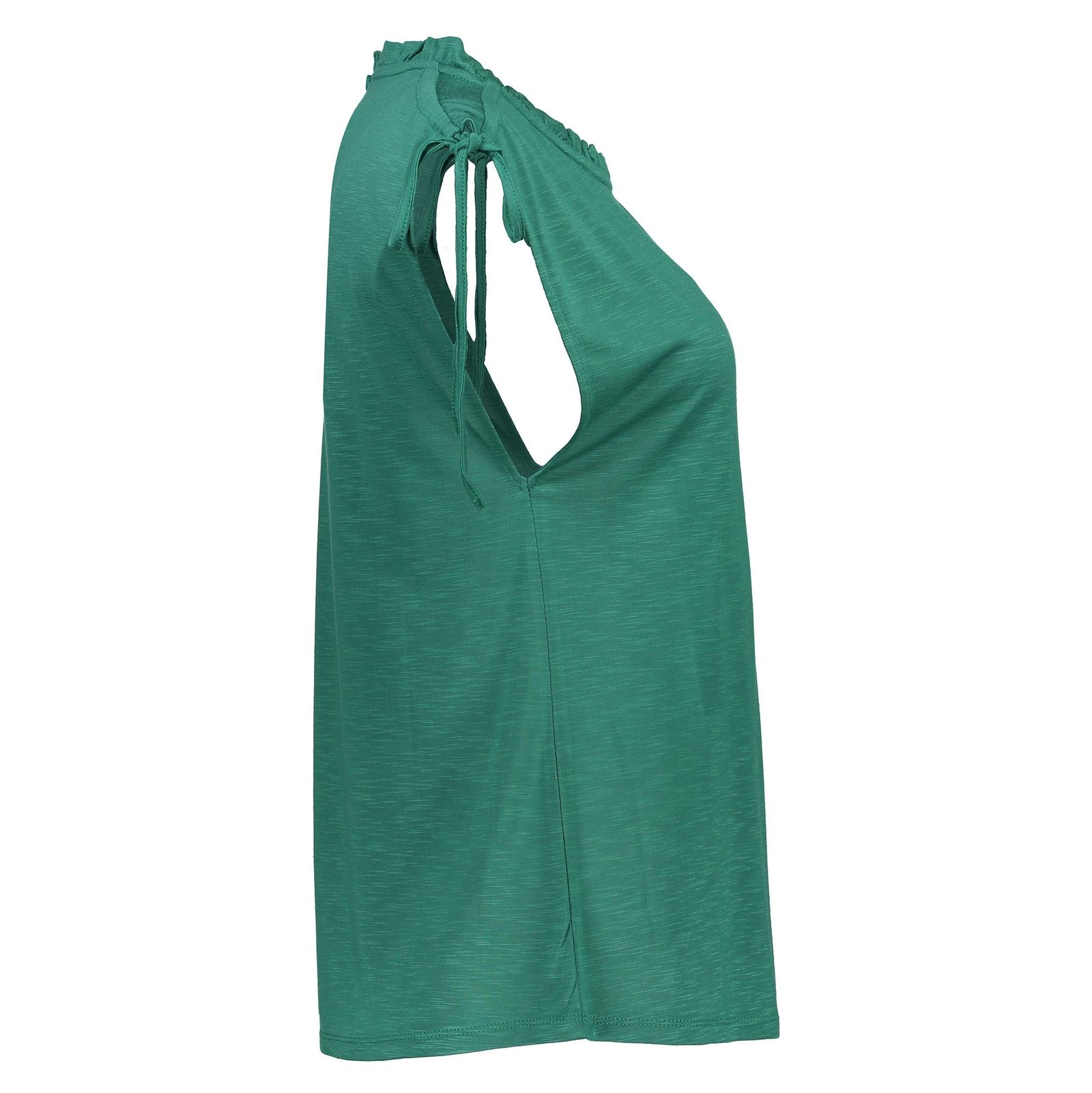 تی شرت ویسکوز یقه گرد زنانه - آبجکت - سبز - 4