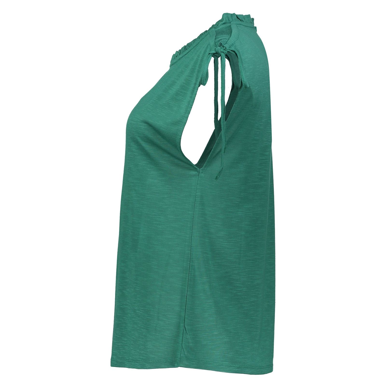 تی شرت ویسکوز یقه گرد زنانه - آبجکت - سبز - 5