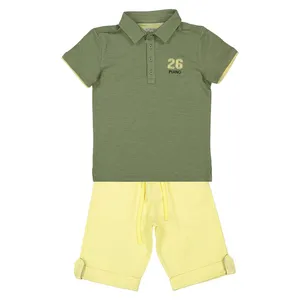 پولوشرت و شلوارک نخی پسرانه - پیانو