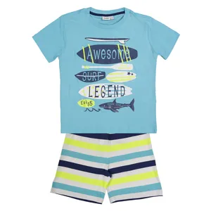 تی شرت و شلوارک نخی پسرانه - بلوکیدز