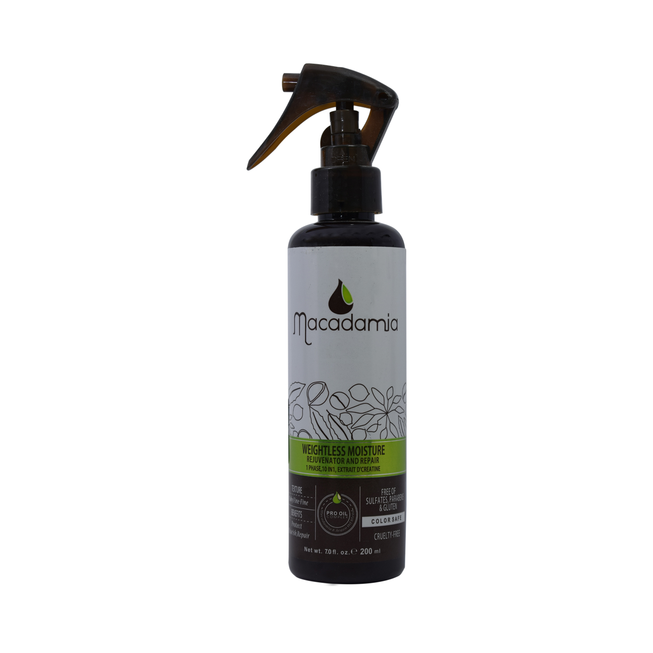 اسپری مو ماکادامیا مدل WEIGHTLESS MOISTURE حجم 200 میلی لیتر