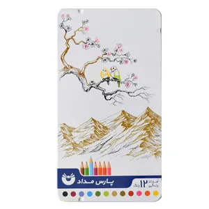 مداد رنگی 12رنگ پارس مداد مدل کوه