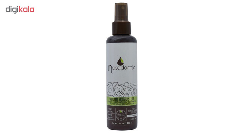 لوسیون مو ماکادامیا مدل WEIGHTLESS MOISTURE حجم 200 میلی لیتر