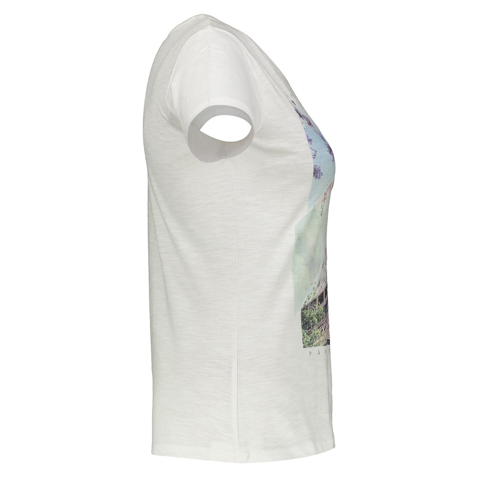 تی شرت نخی یقه گرد زنانه - یوپیم - سفید - 3