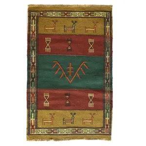 گلیم دستبافت قوچان سرزمین فرش کد 3001-4