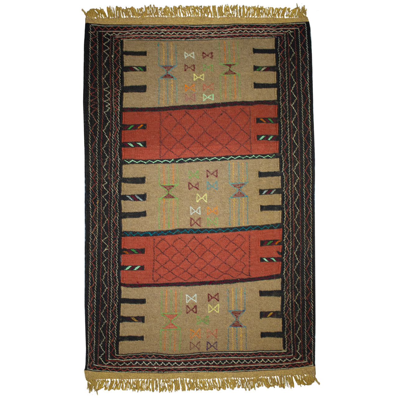 گلیم دستیافت دو متری کد 980739