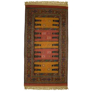 گلیم دستبافت یک و نیم متری کد 980781